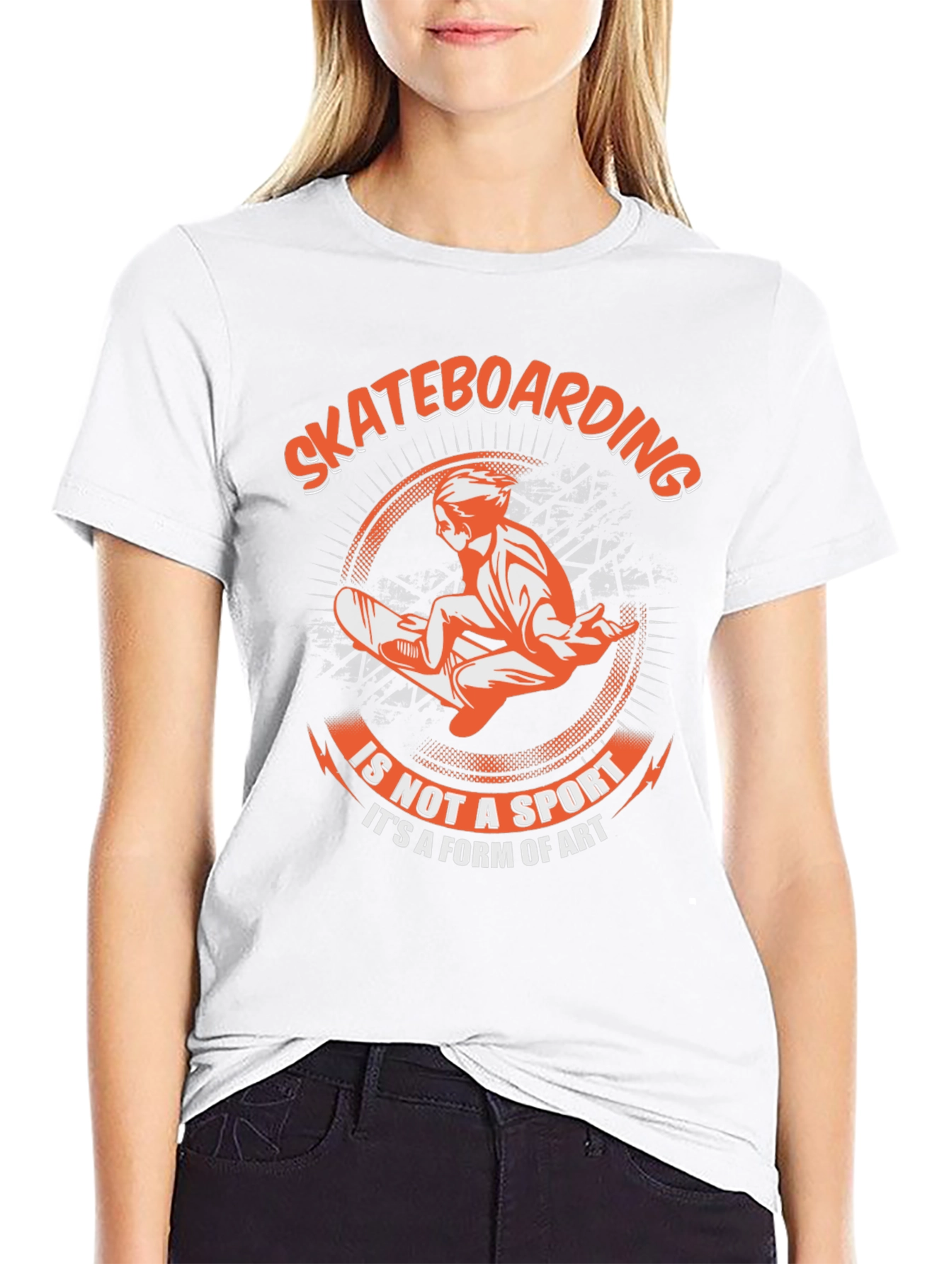Skateboarding Art Form Graphic Tee - Black