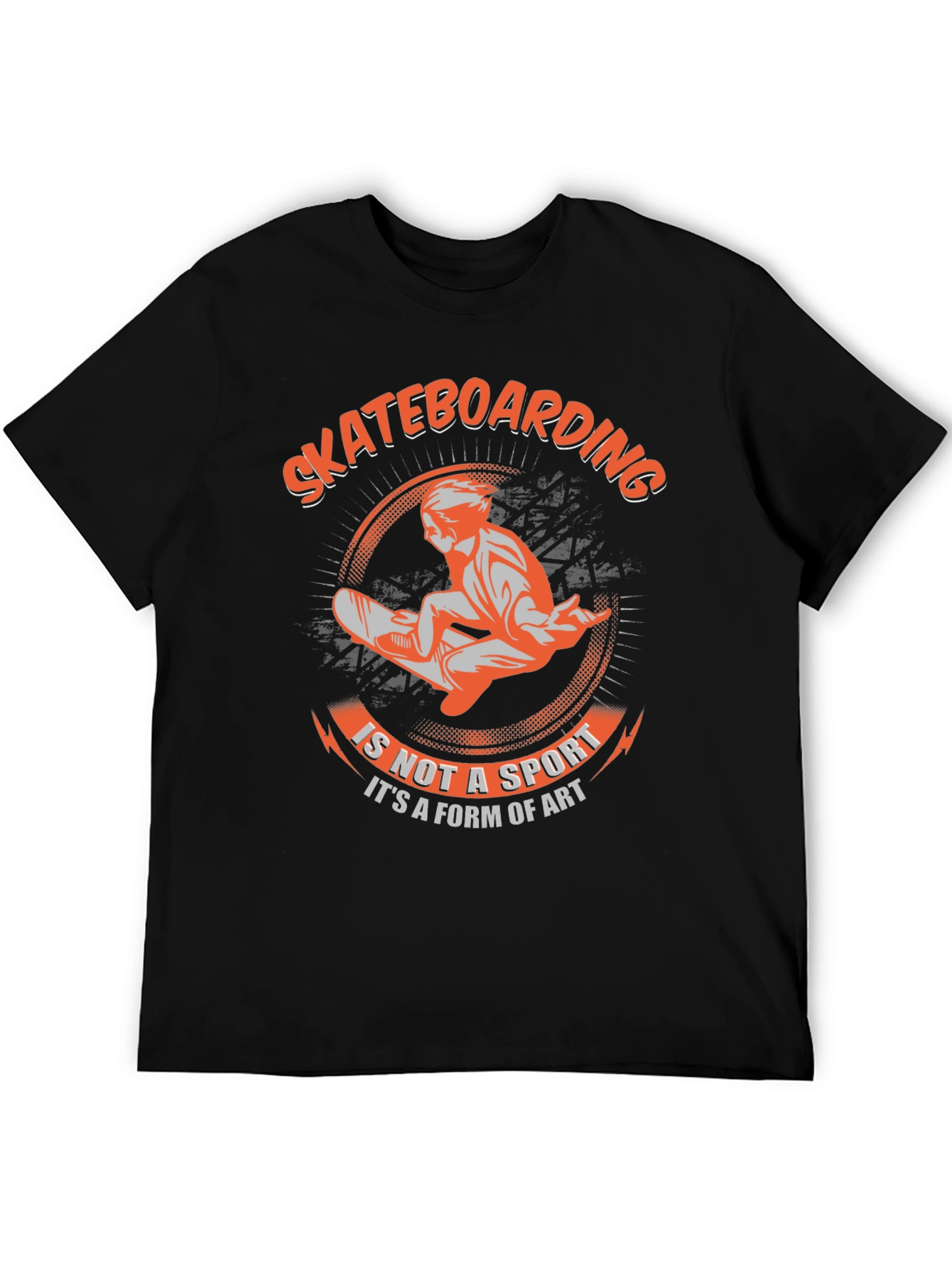 Skateboarding Art Form Graphic Tee - Black