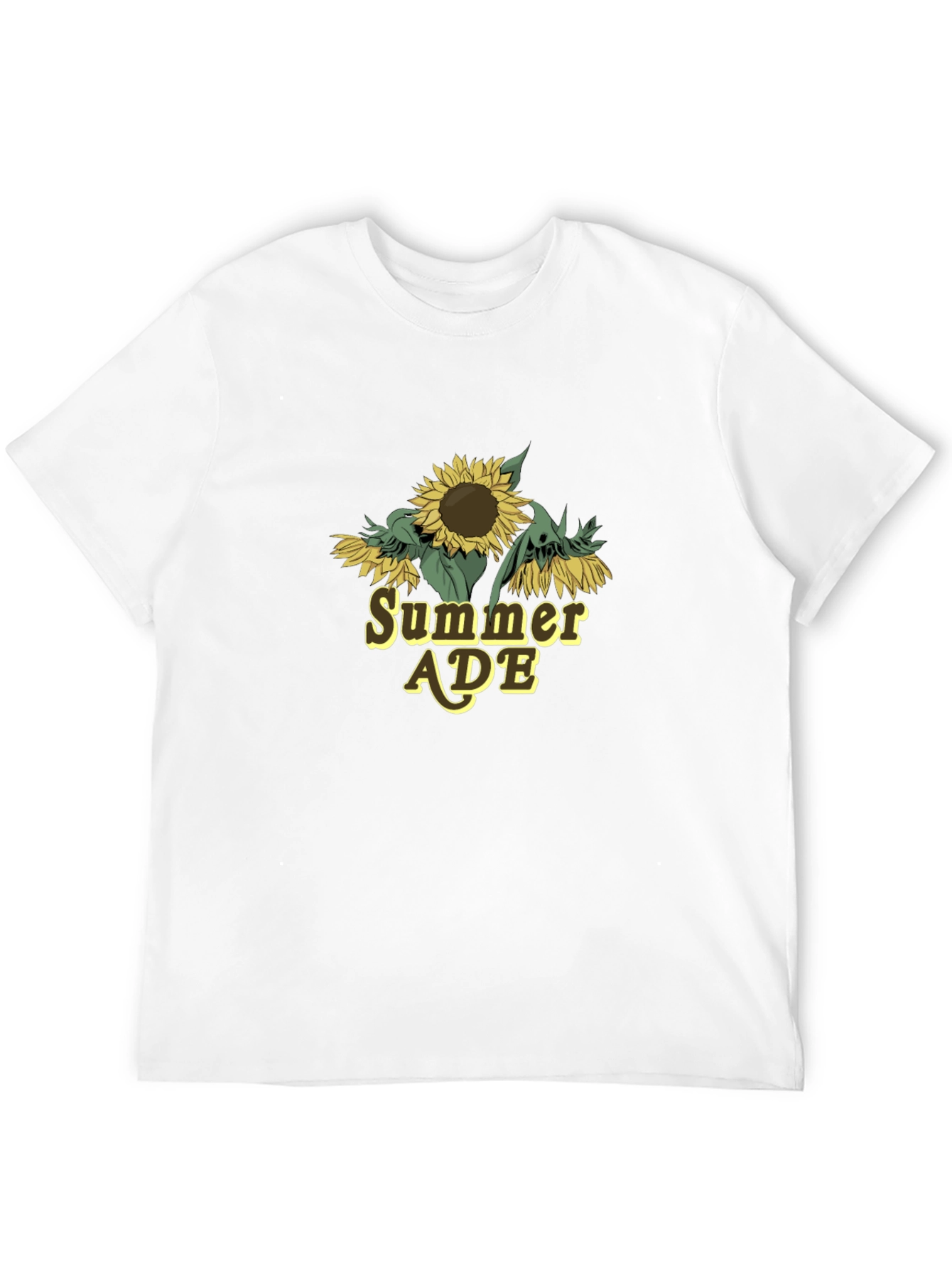 Summer ADE Sunflower Graphic Tee - Black