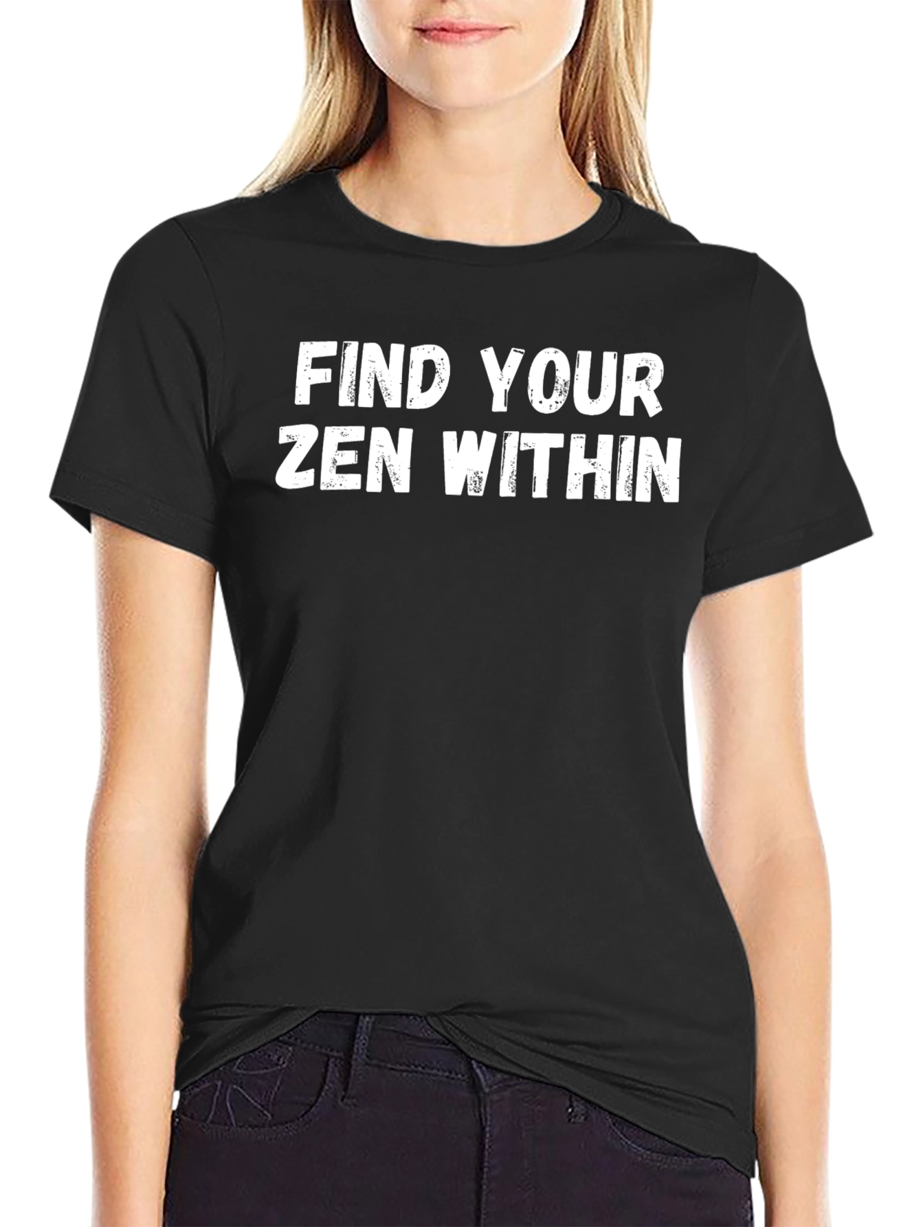Find Your Zen Within Black Graphic Tee