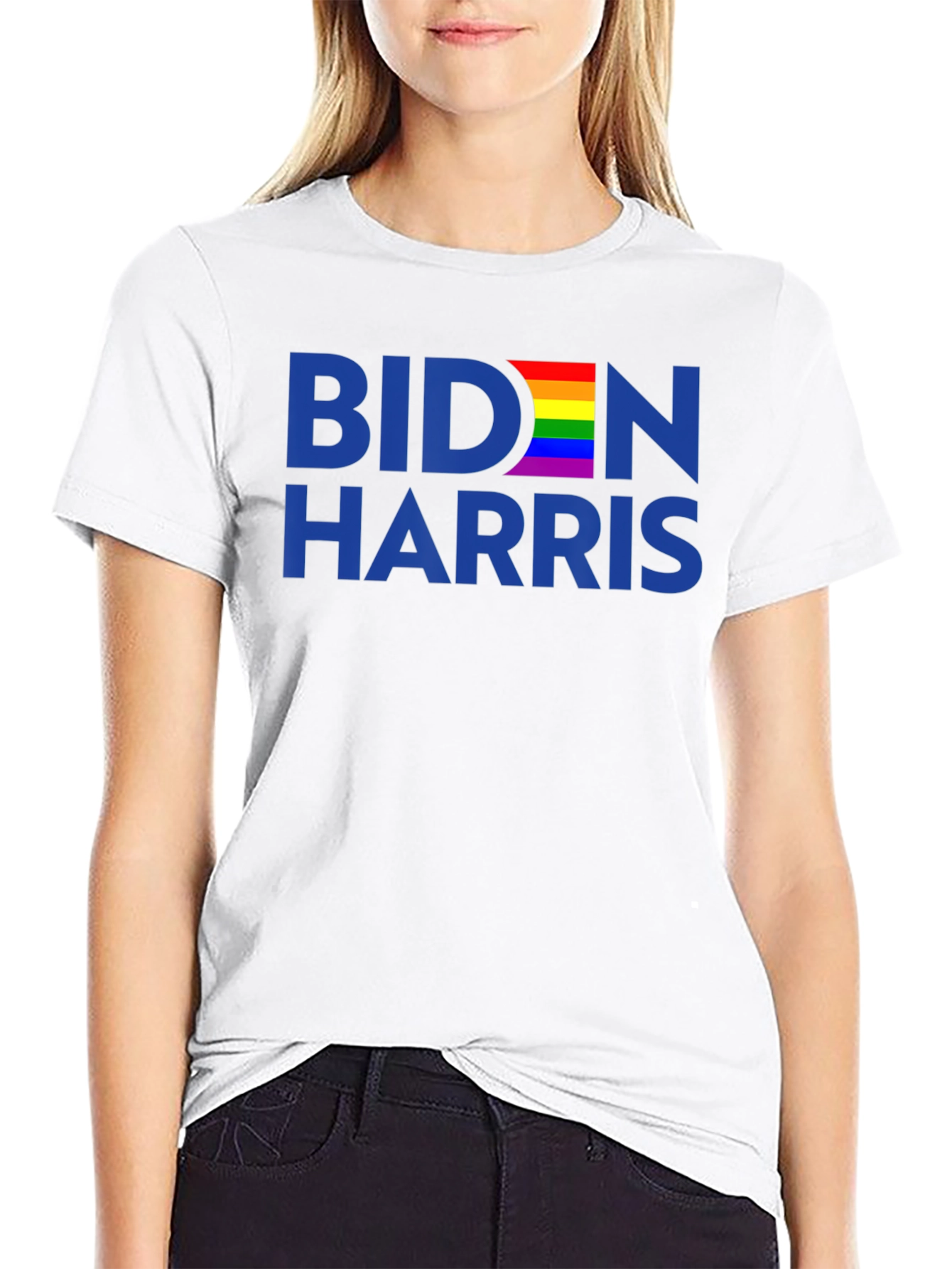 Biden Harris Rainbow Pride T-Shirt