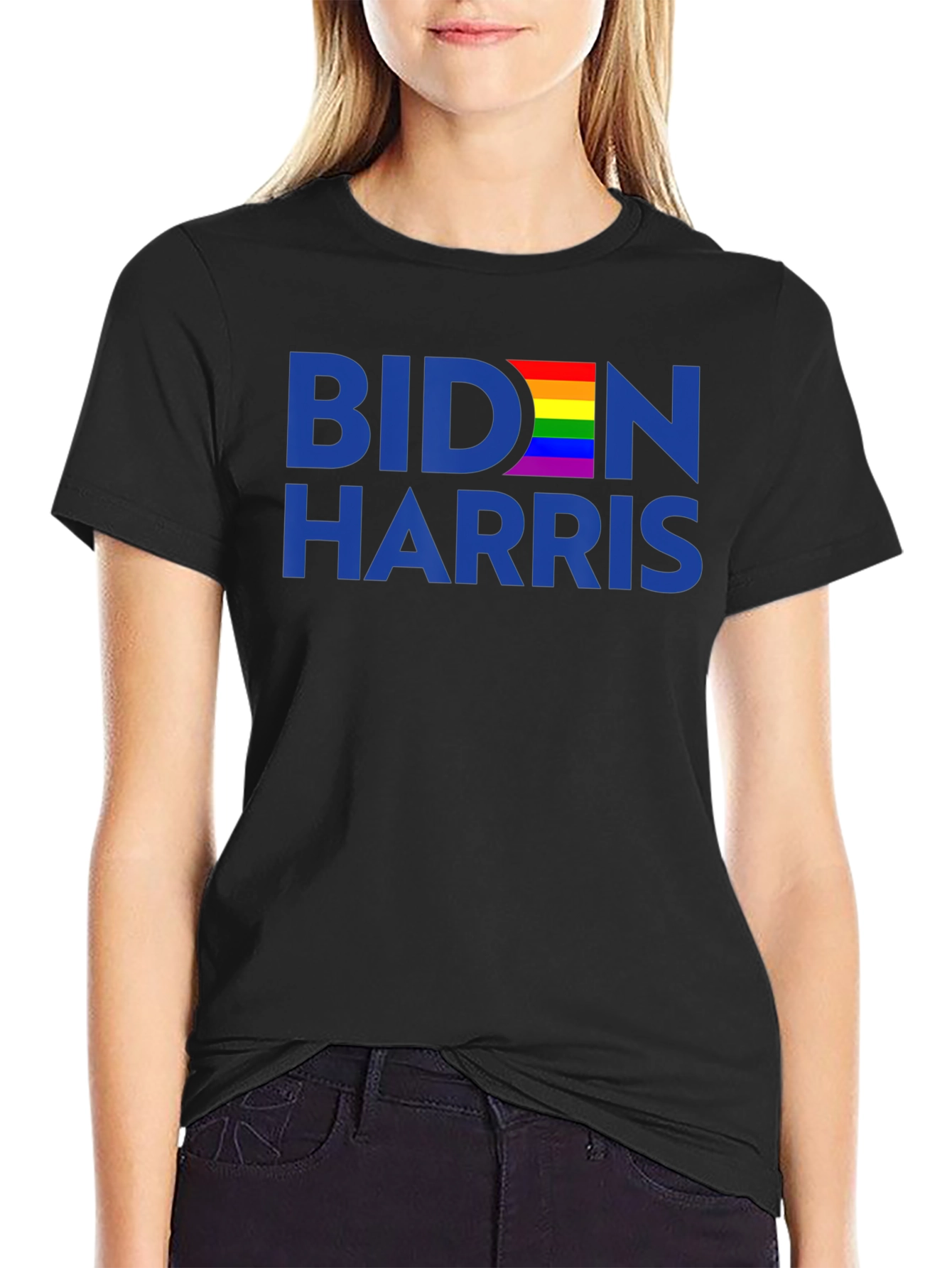 Biden Harris Rainbow Pride T-Shirt