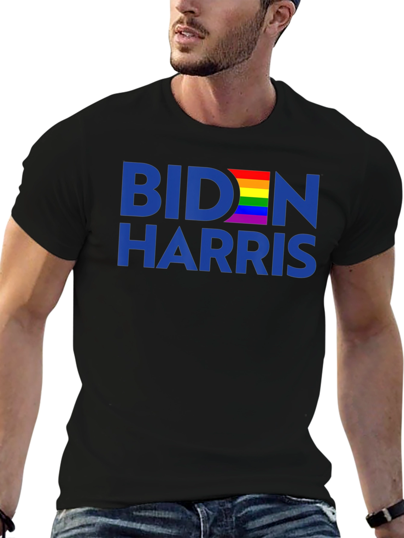 Biden Harris Rainbow Pride T-Shirt