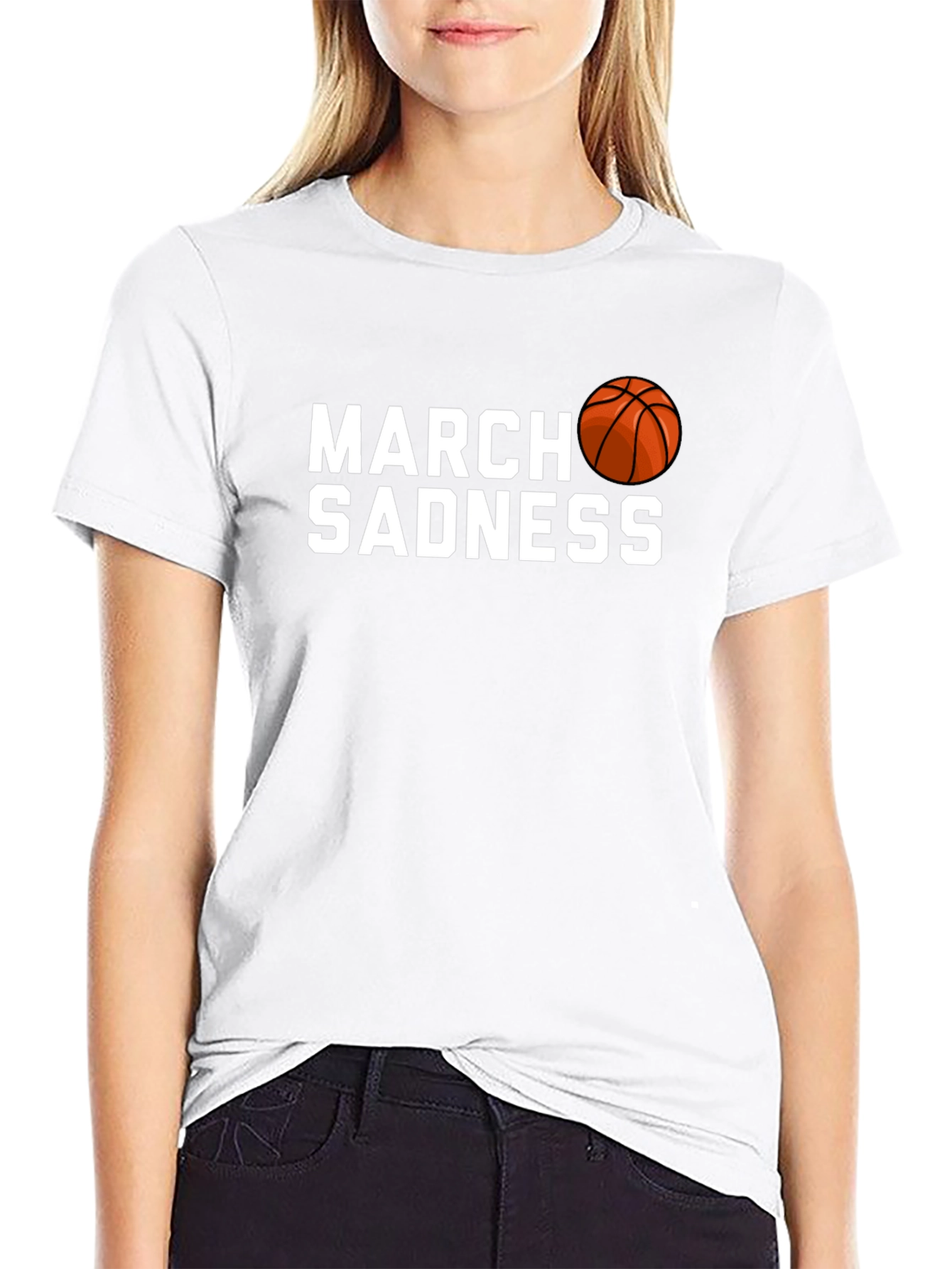 March Sadness Basketball Graphic Tee