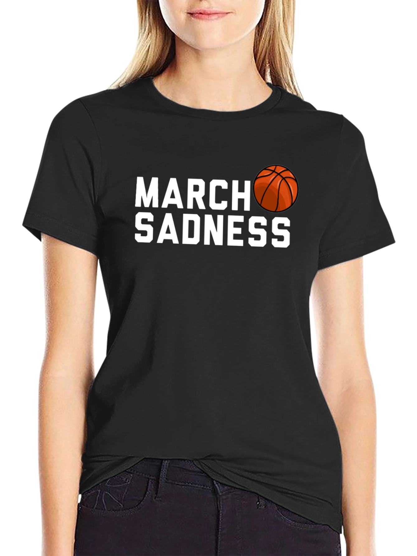 March Sadness Basketball Graphic Tee