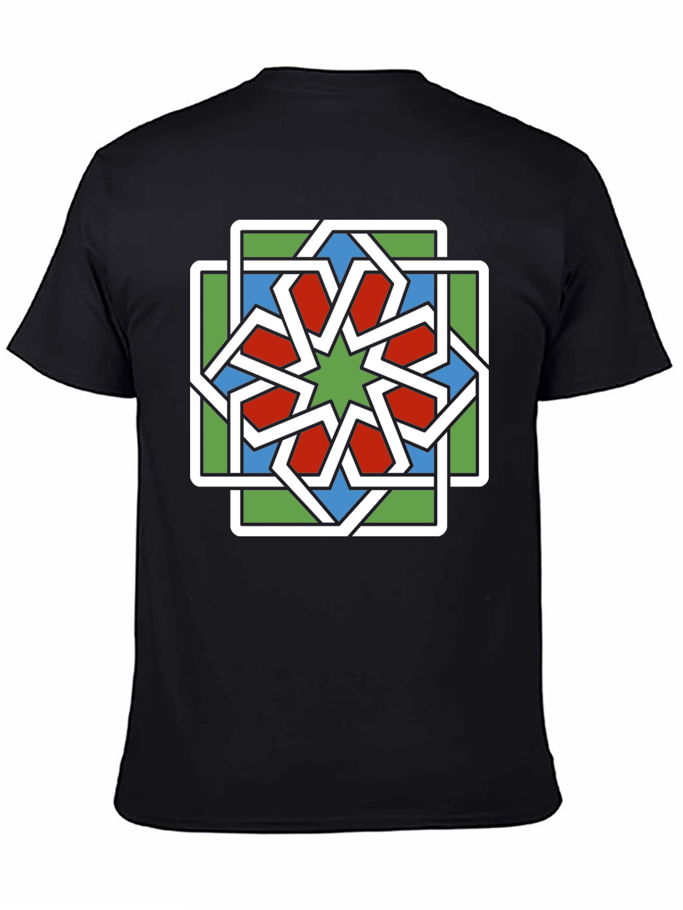 Geometric Star Pattern T-Shirt