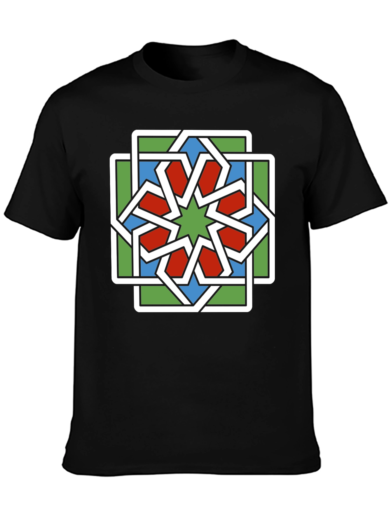 Geometric Star Pattern T-Shirt