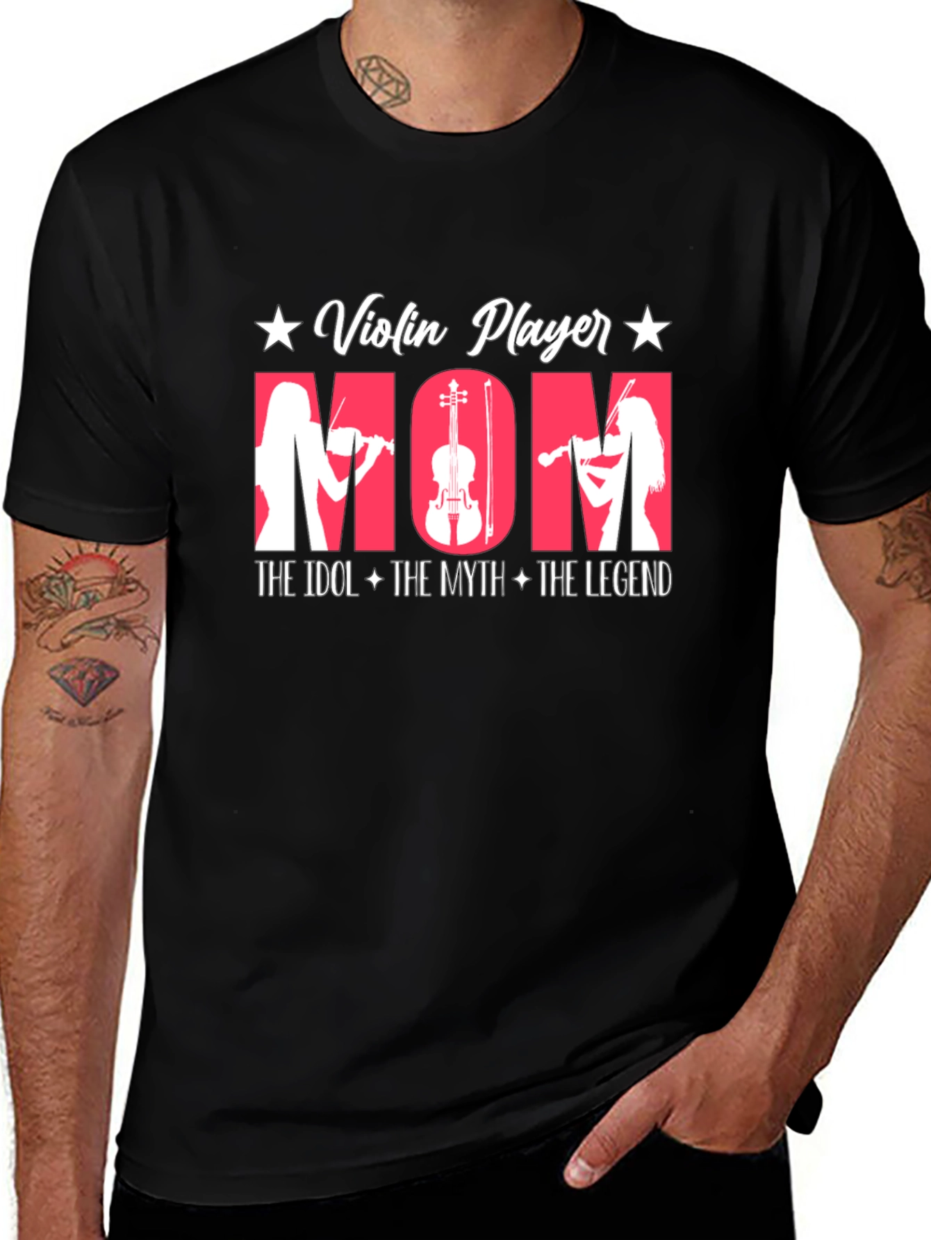 Violin Player Mom T-Shirt - Idol Myth Legend