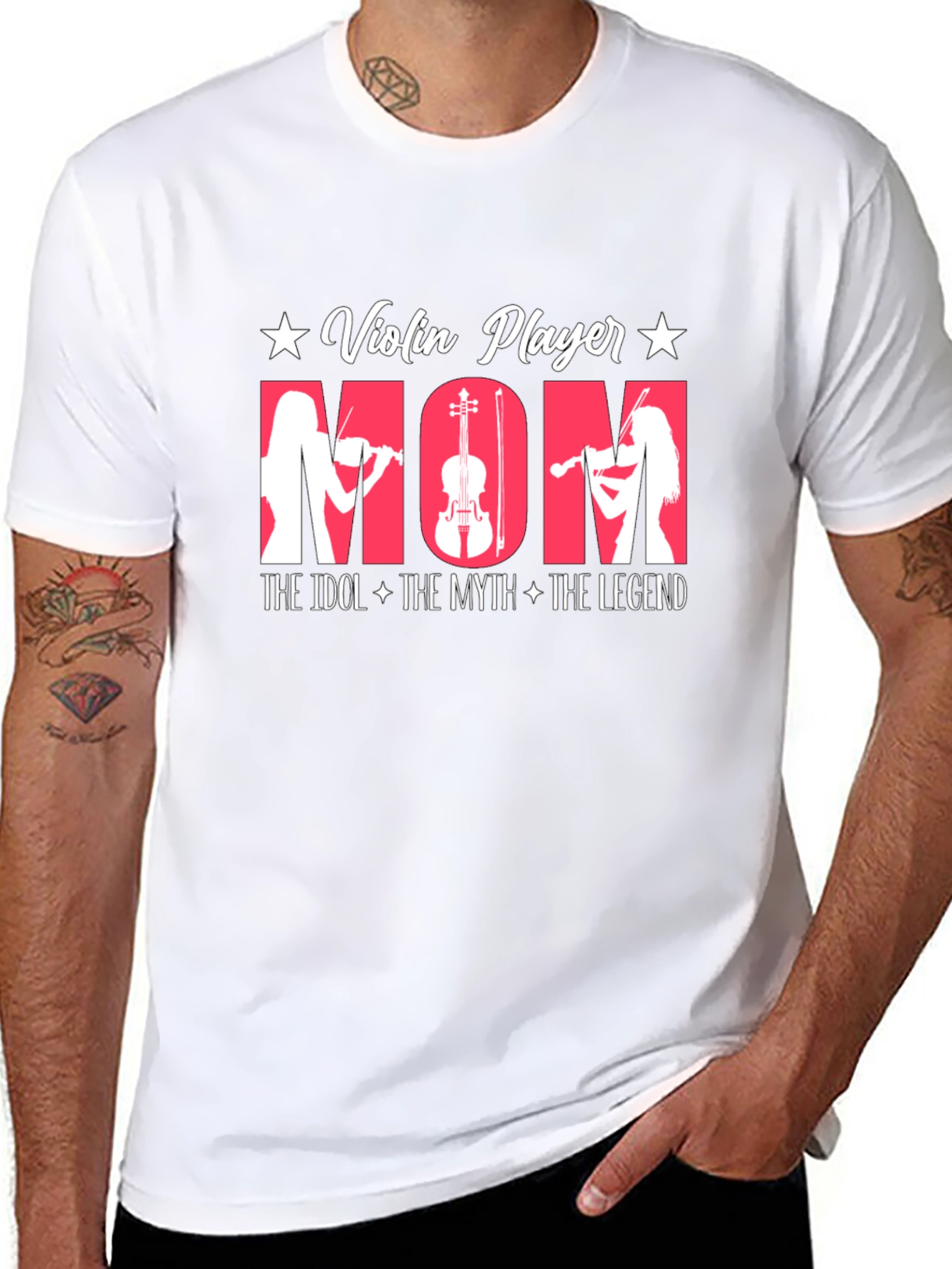 Violin Player Mom T-Shirt - Idol Myth Legend