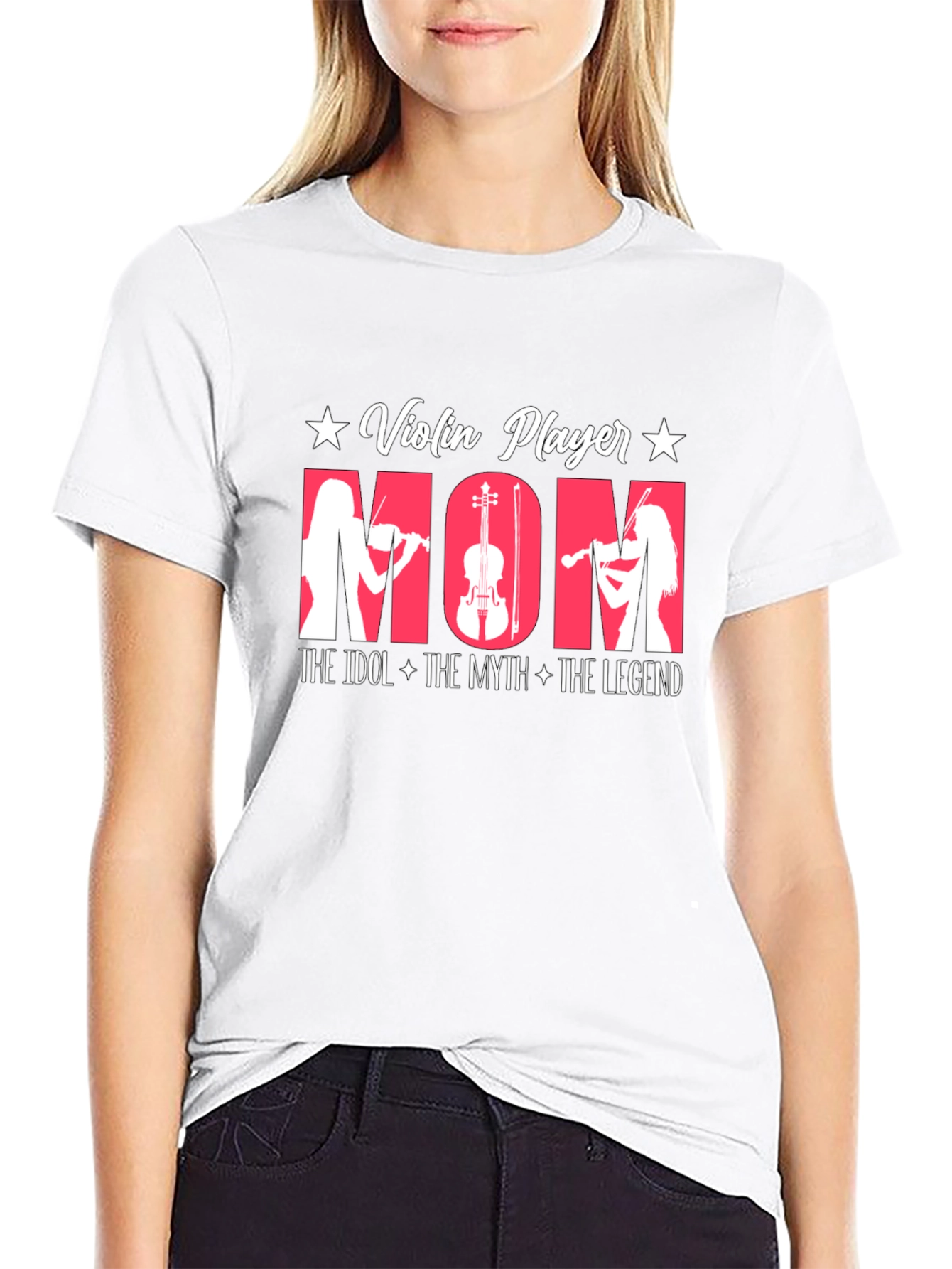 Violin Player Mom T-Shirt - Idol Myth Legend