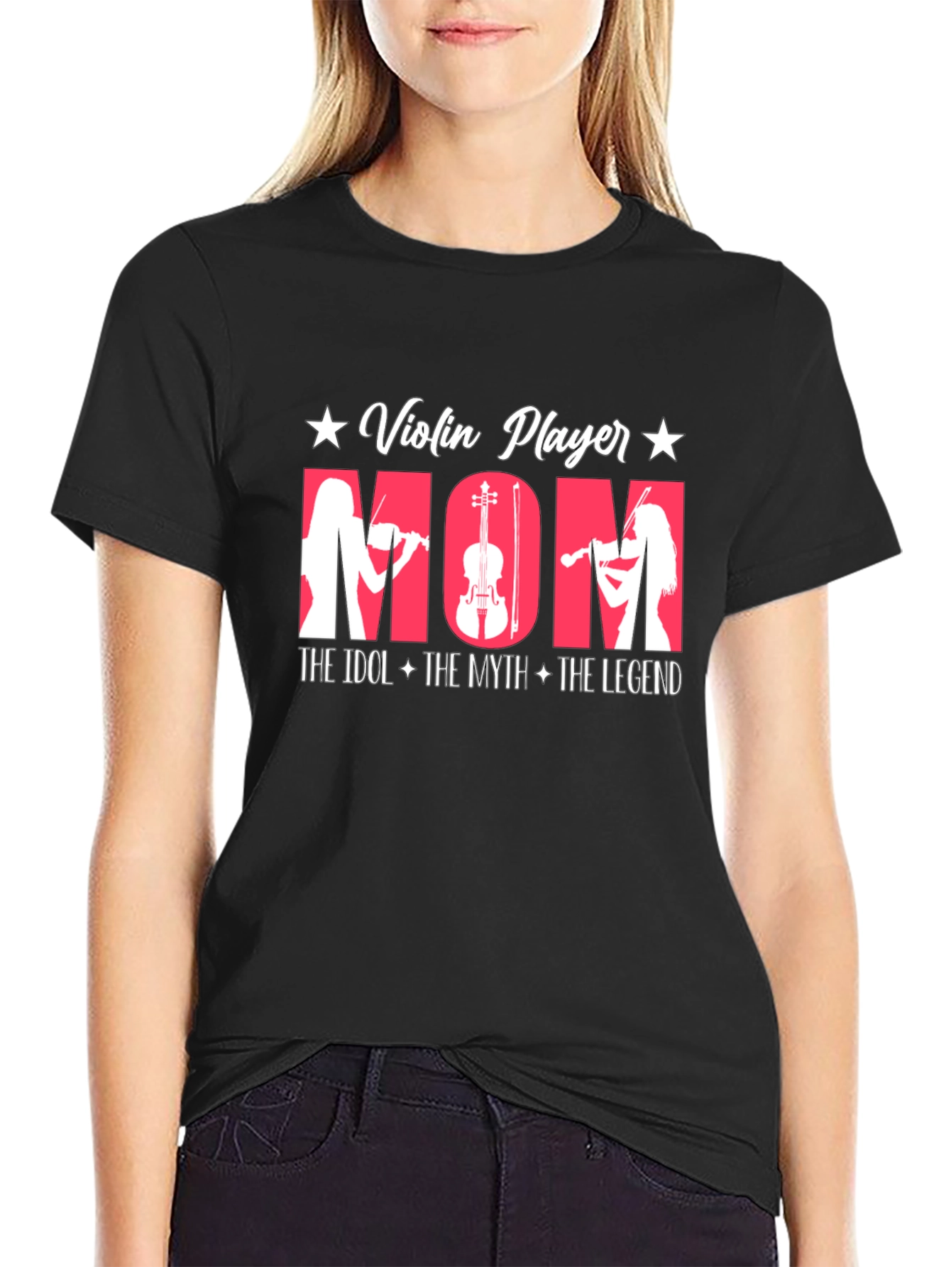 Violin Player Mom T-Shirt - Idol Myth Legend