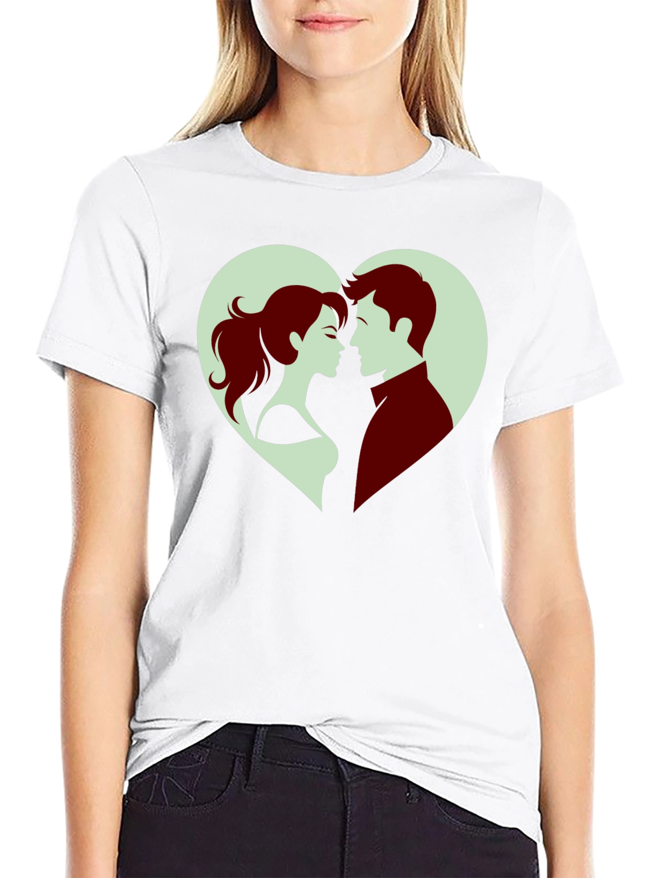 Romantic Couple Heart T-Shirt - Valentines Day Gift