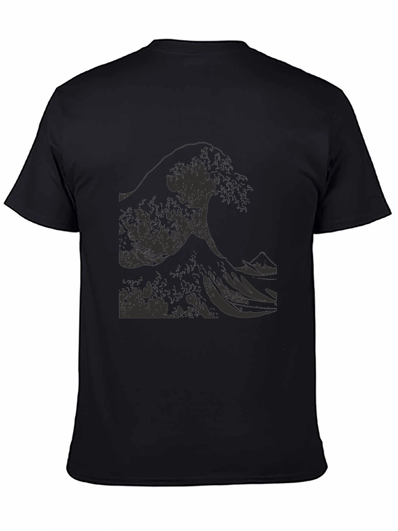 Great Wave Graphic Tee - Black