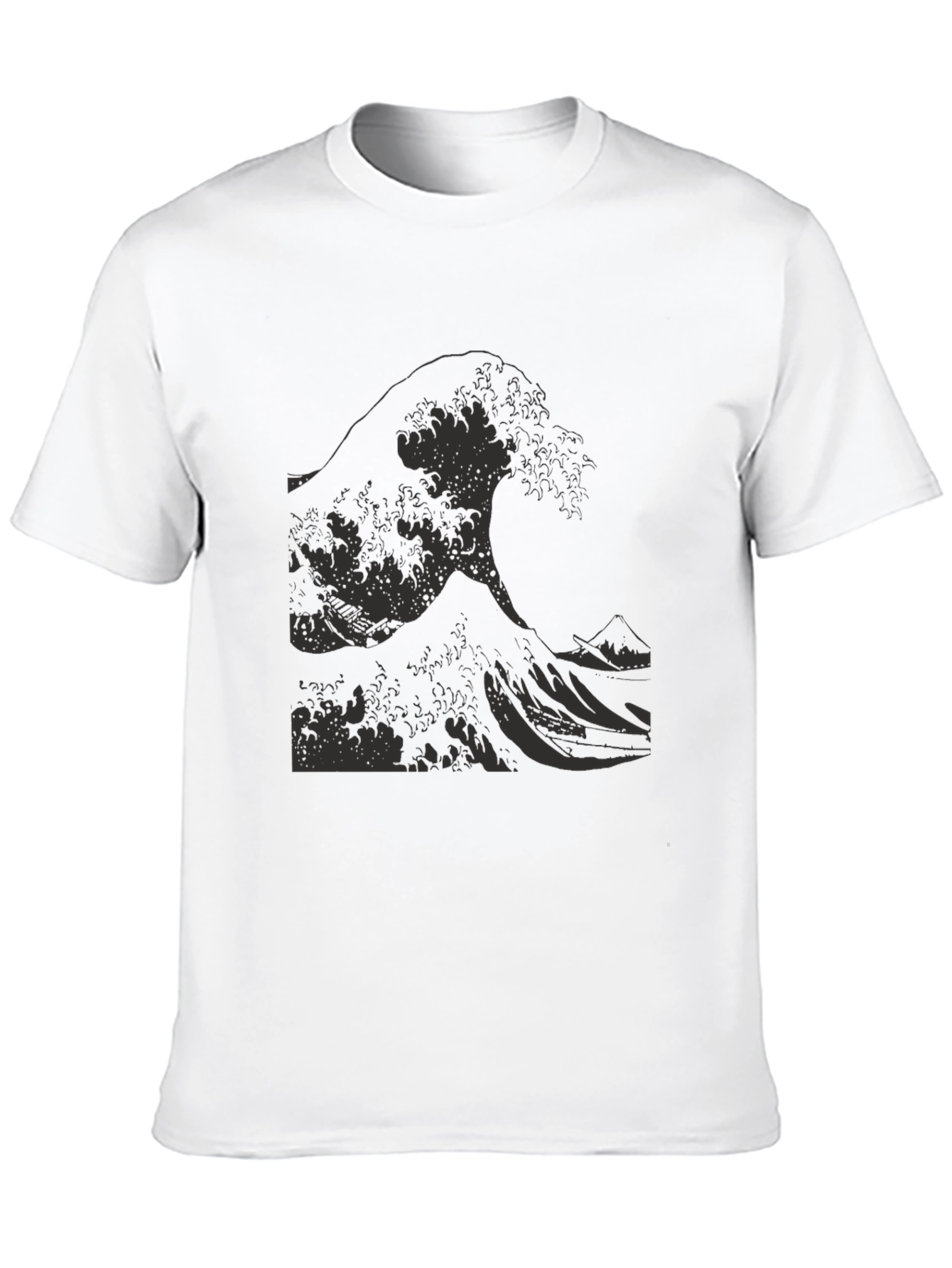 Great Wave Graphic Tee - Black