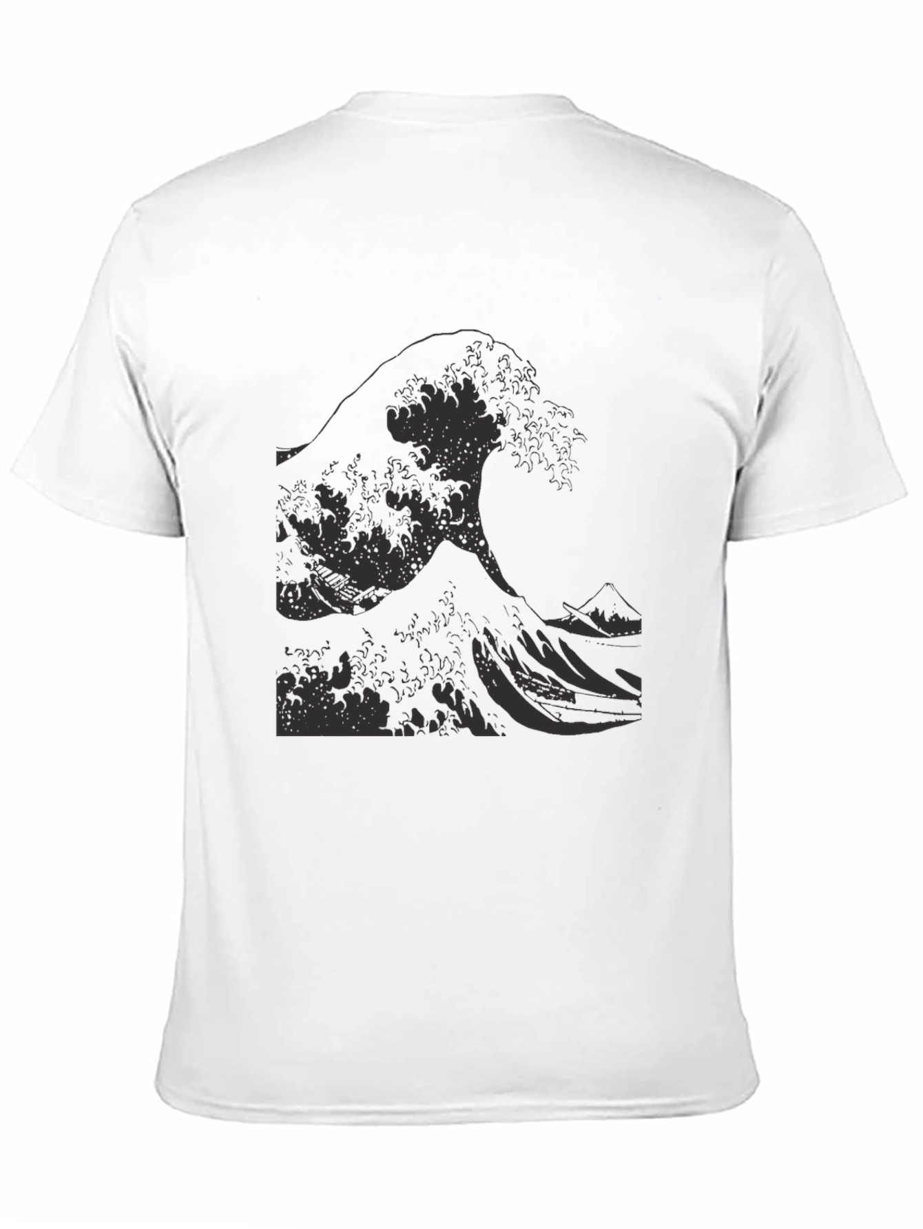 Great Wave Graphic Tee - Black