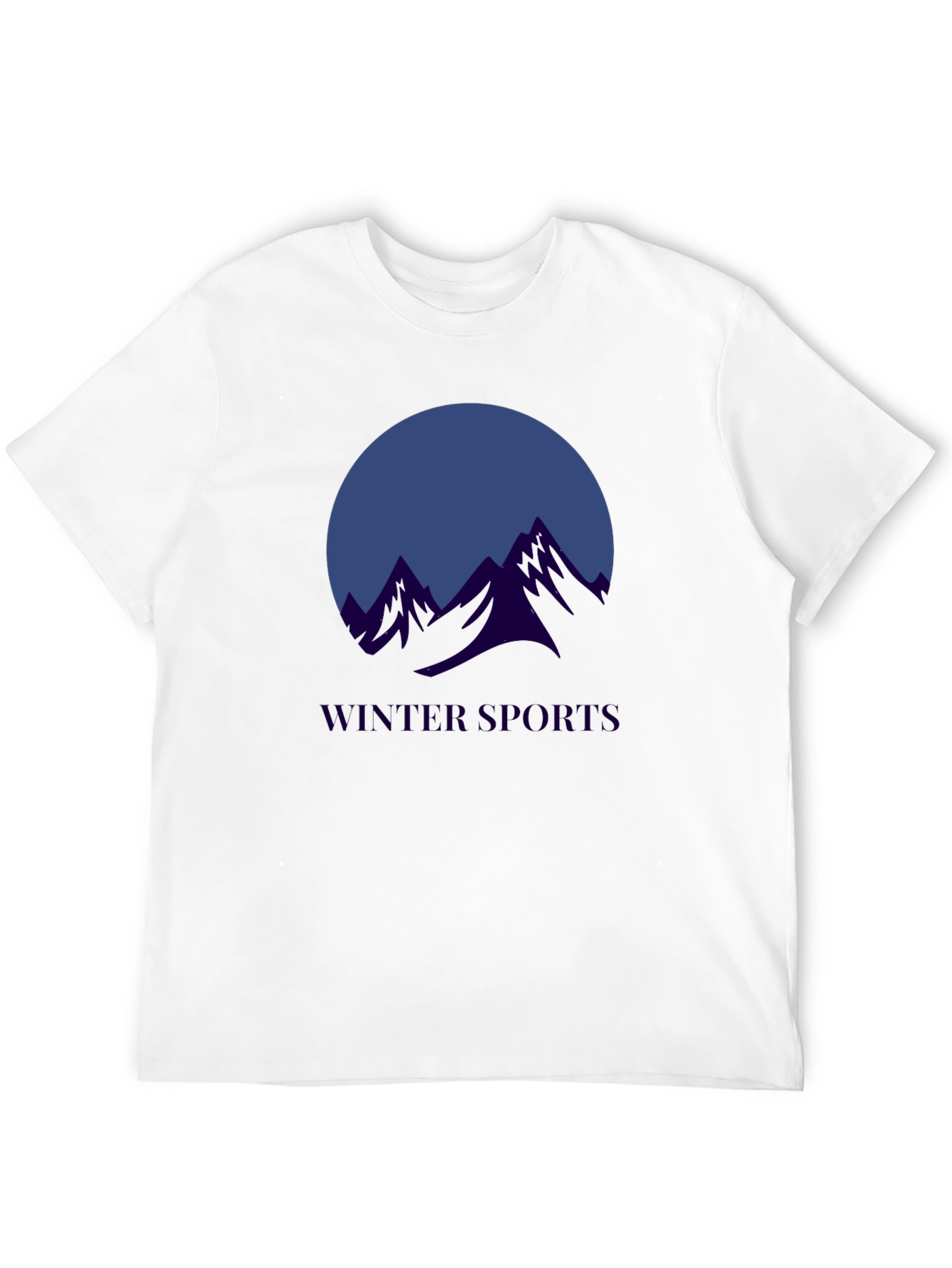 Winter Sports Graphic T-Shirt - Black