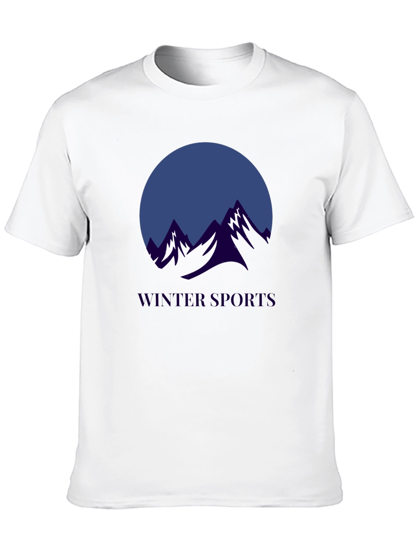 Winter Sports Graphic T-Shirt - Black