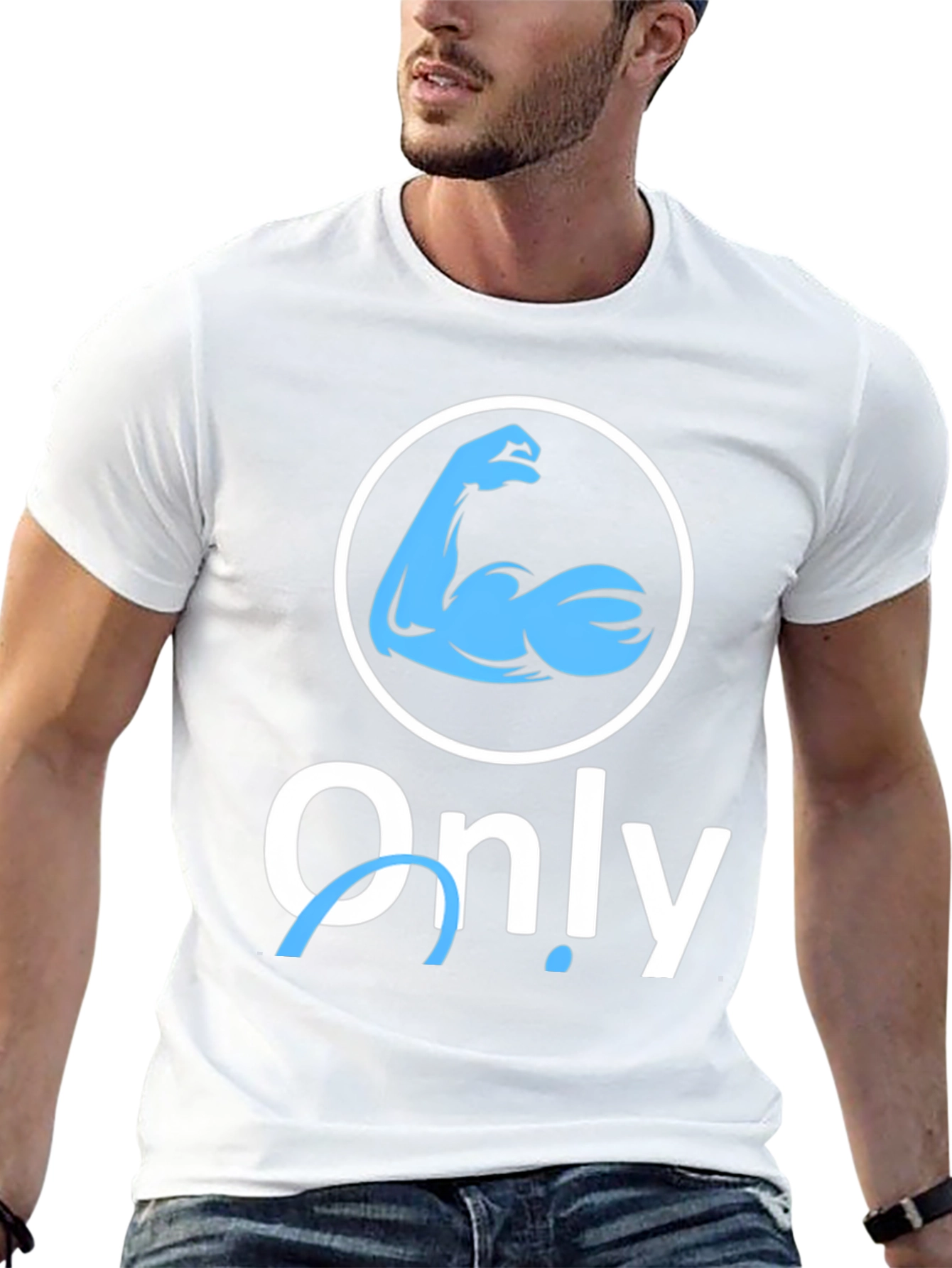 Only Arms T-Shirt - Funny Gym Workout Tee