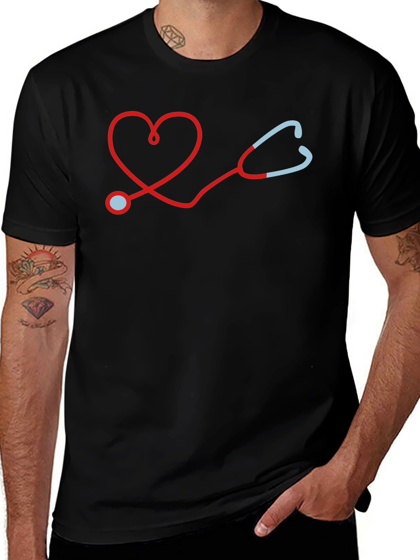 Heart Stethoscope Graphic Tee