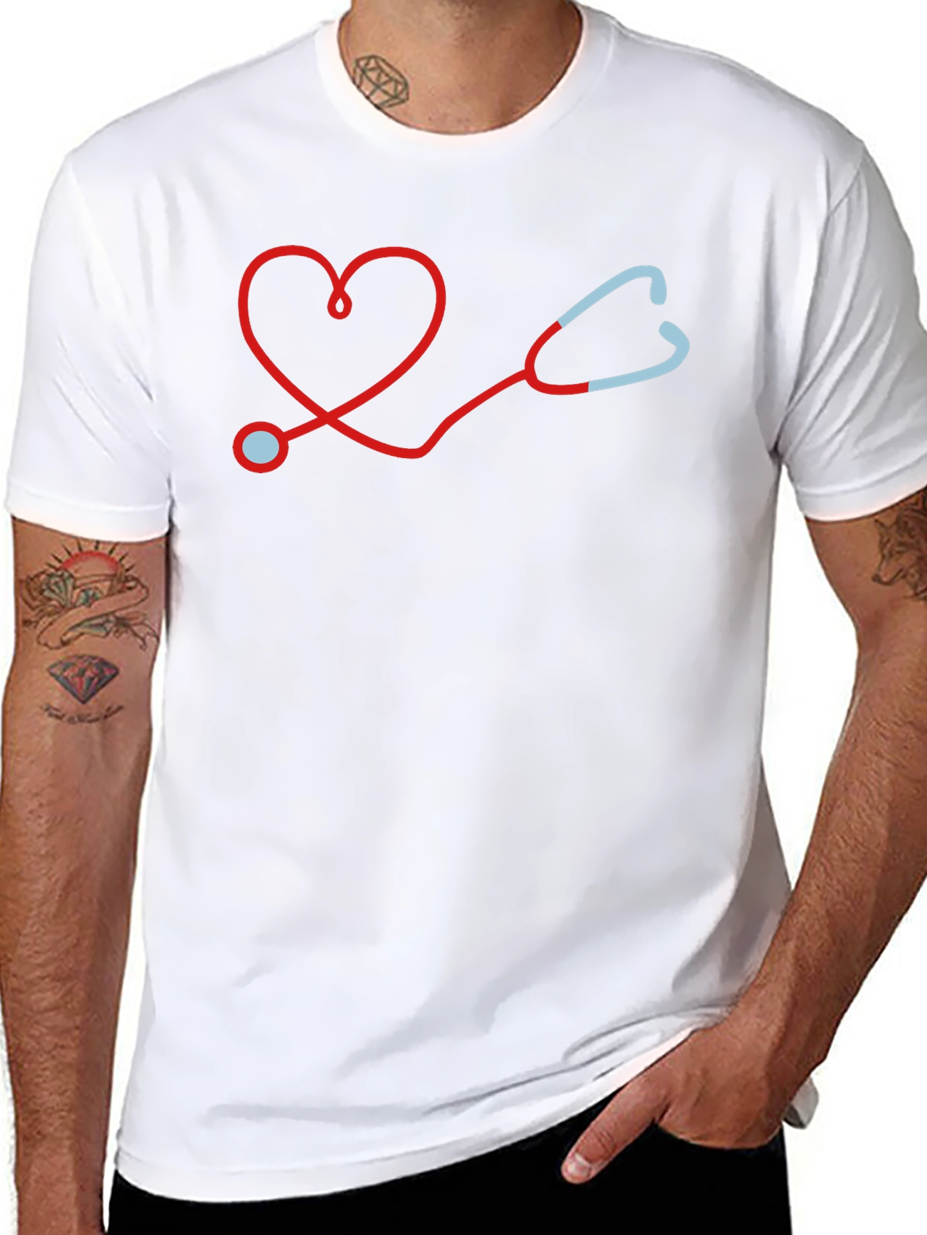 Heart Stethoscope Graphic Tee