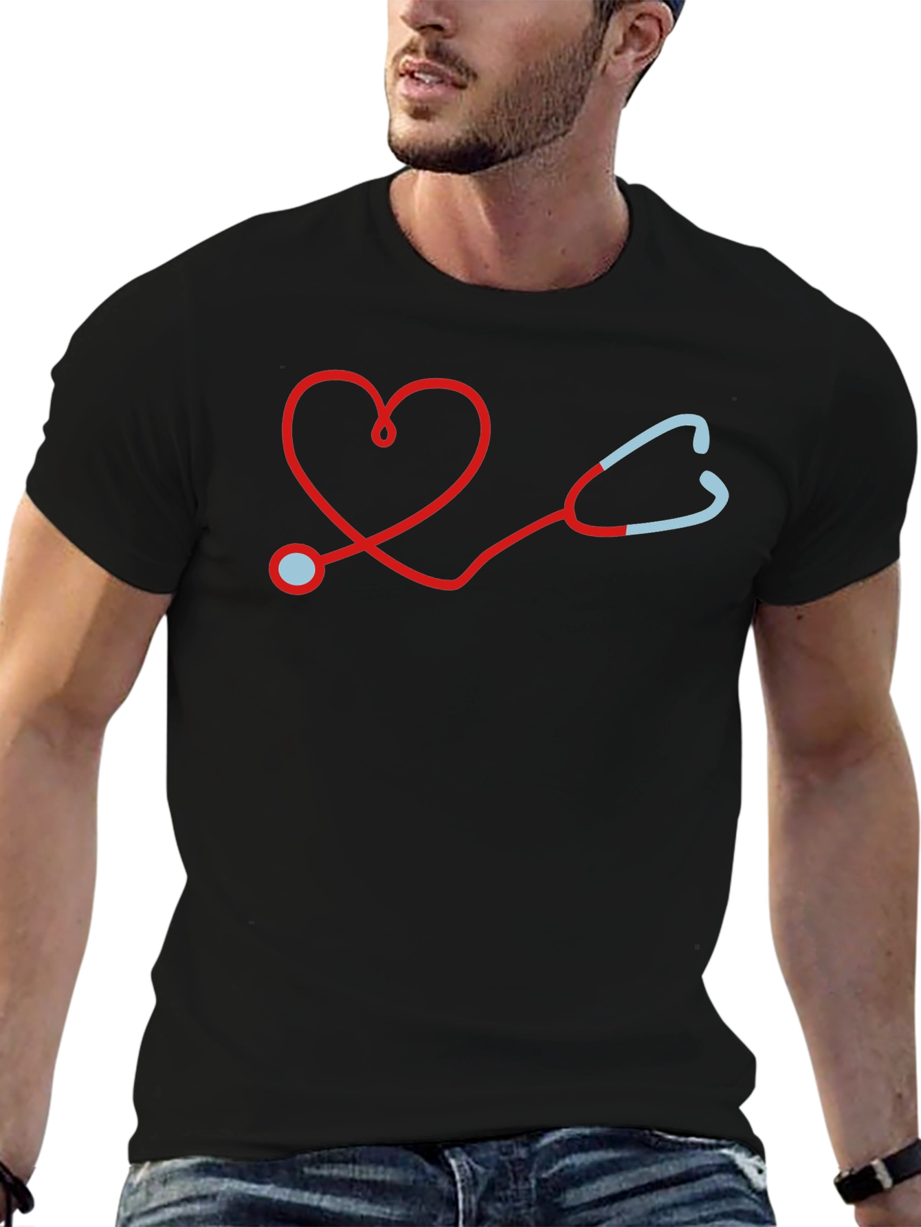 Heart Stethoscope Graphic Tee