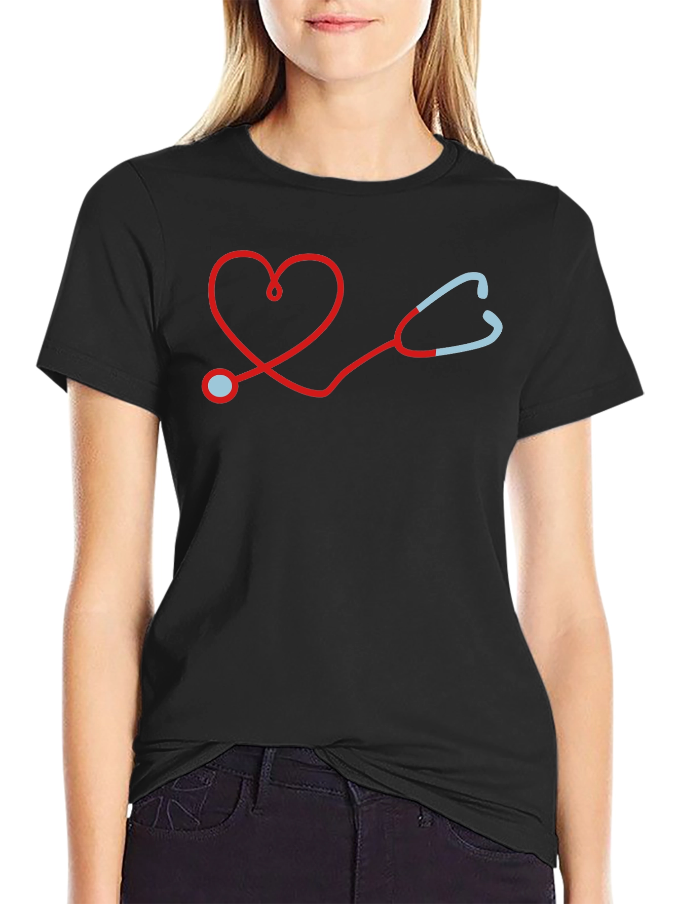 Heart Stethoscope Graphic Tee