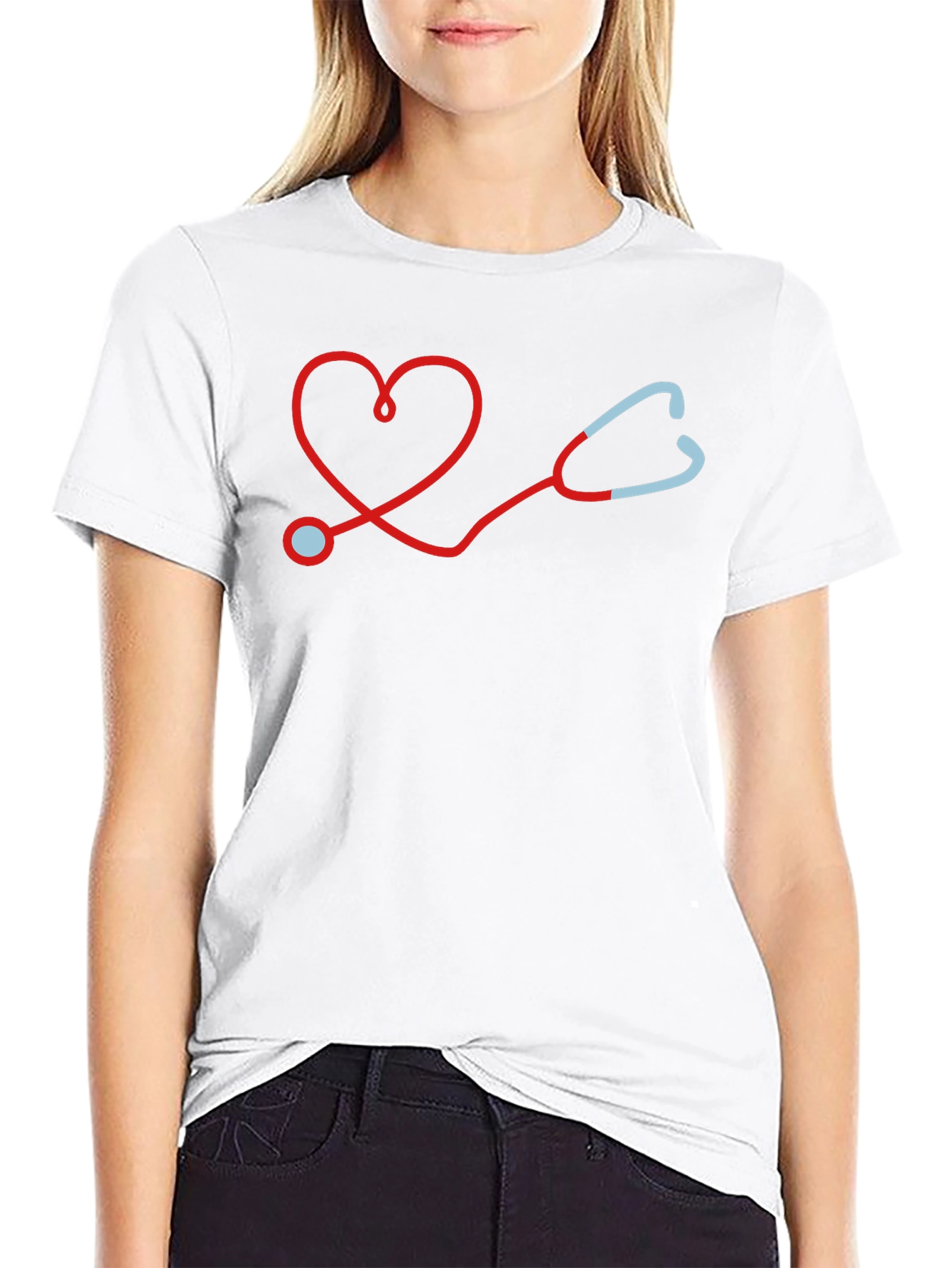 Heart Stethoscope Graphic Tee