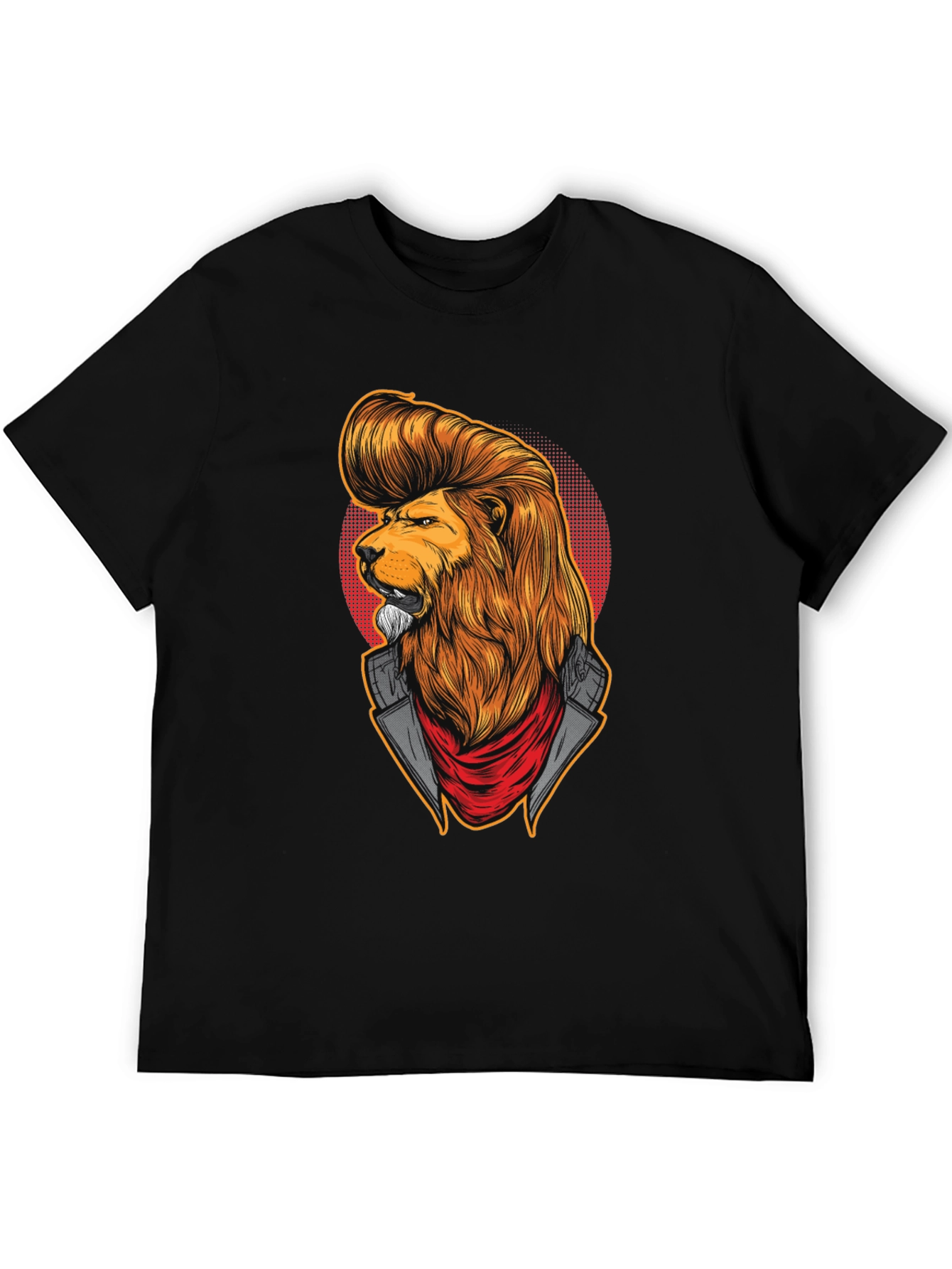 Lion Head T-Shirt: Cool Cat Design