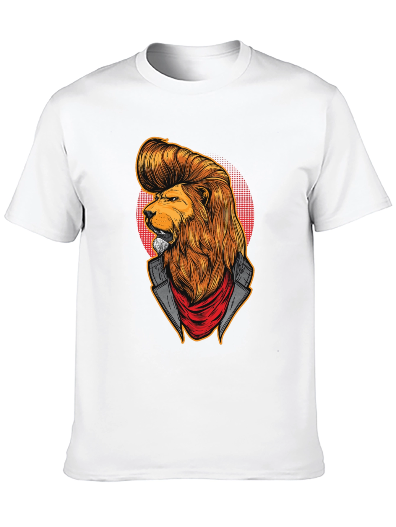 Lion Head T-Shirt: Cool Cat Design