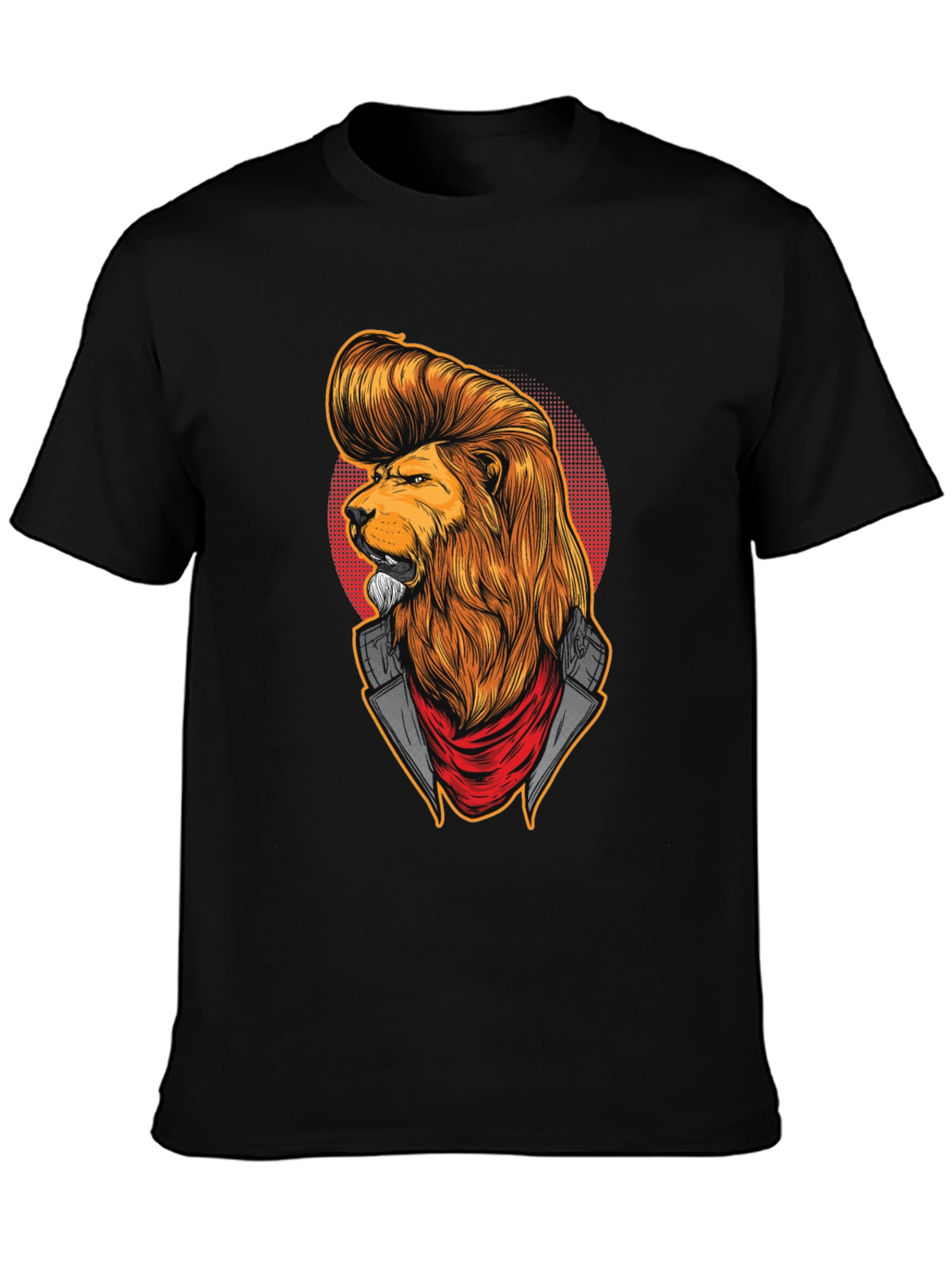 Lion Head T-Shirt: Cool Cat Design