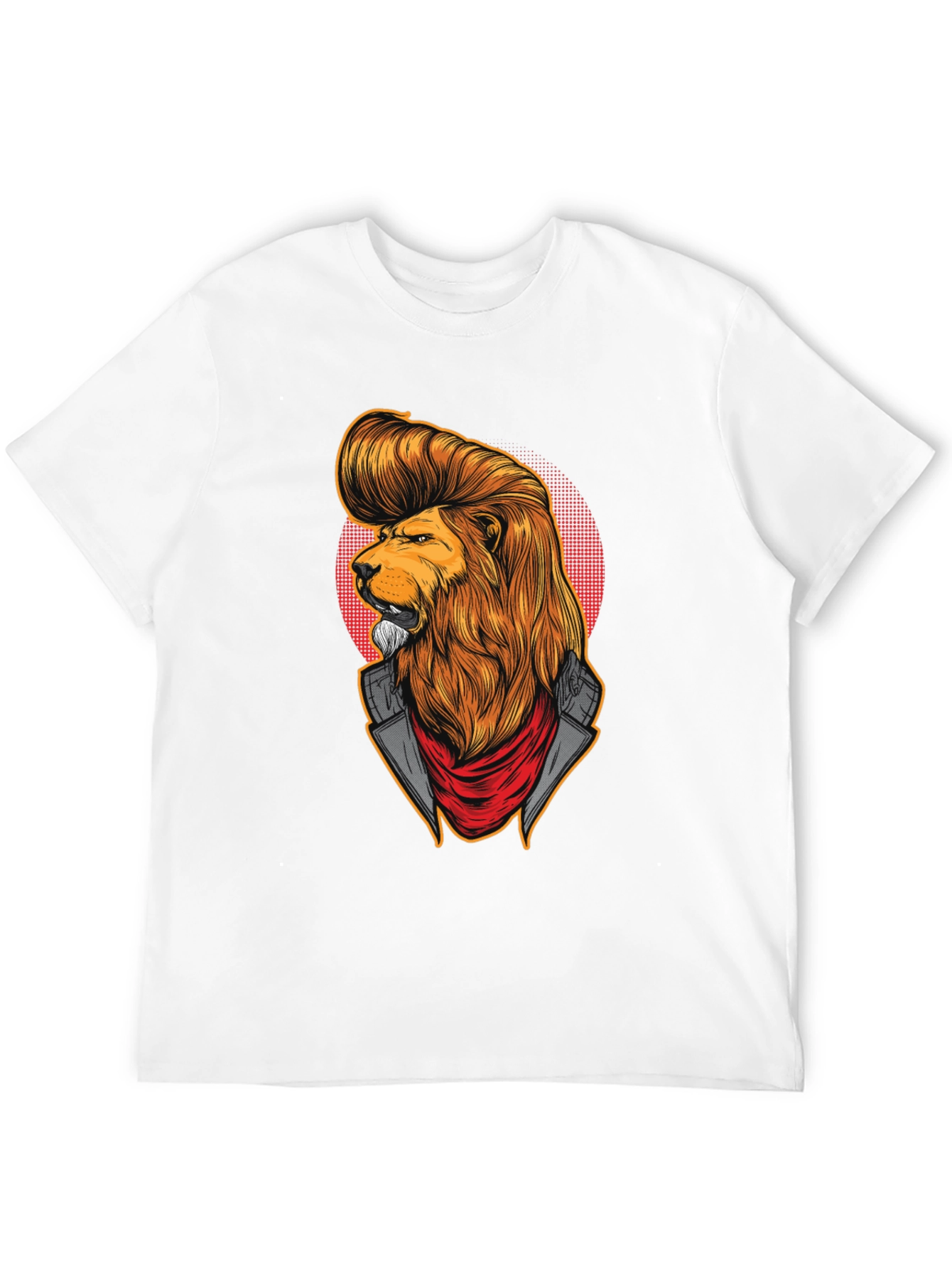 Lion Head T-Shirt: Cool Cat Design