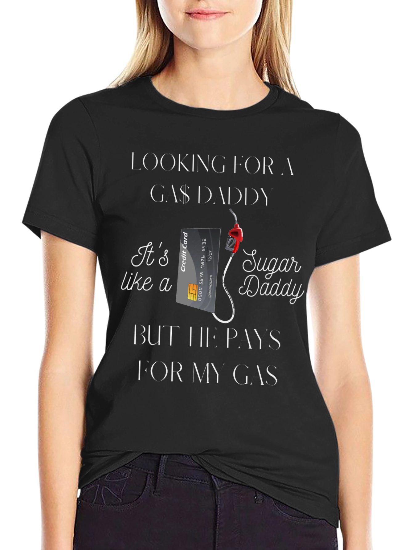 Looking For A Gas Daddy Funny Graphic T-Shirt