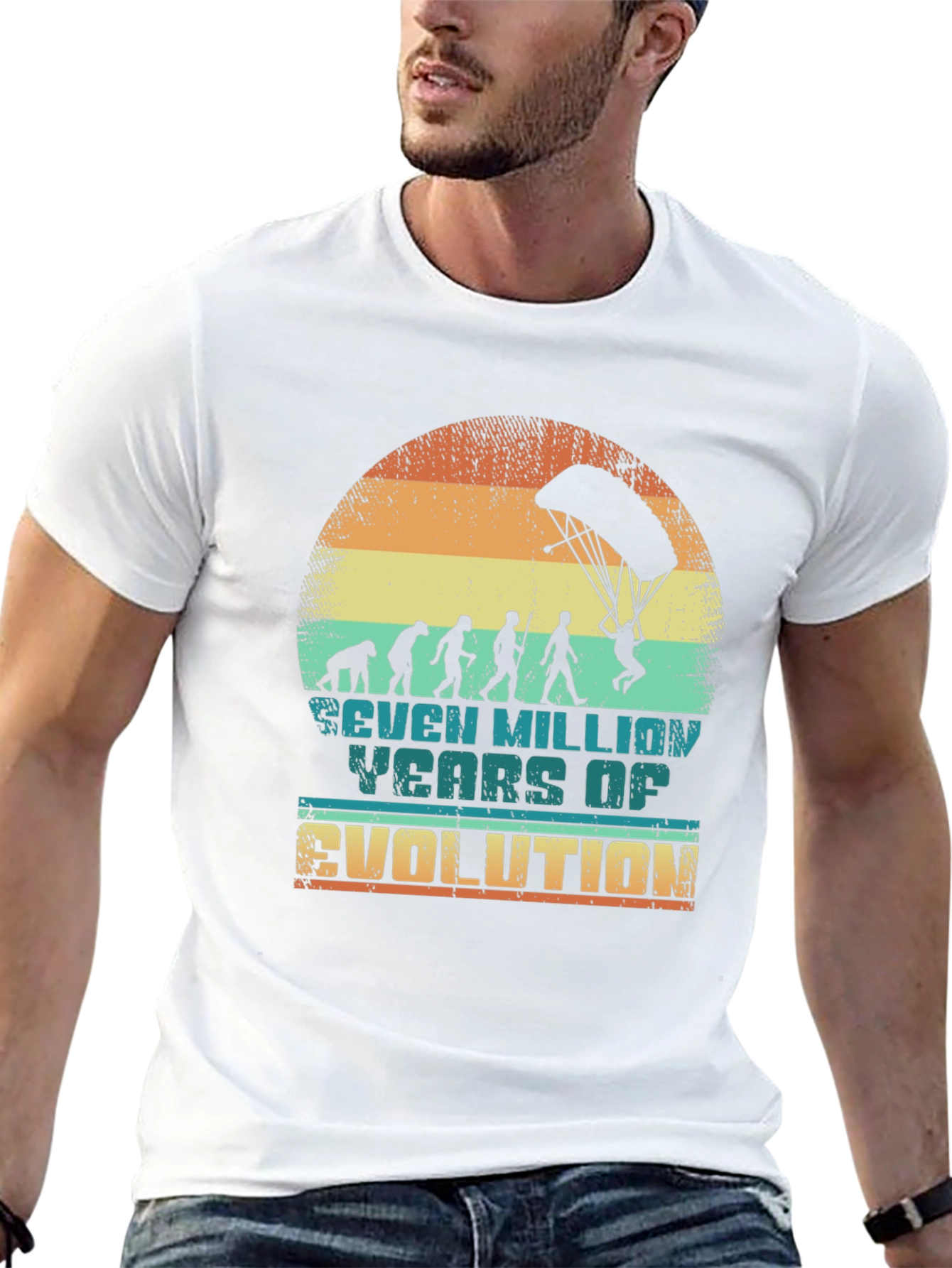 Evolution Paragliding T-Shirt - Seven Million Years