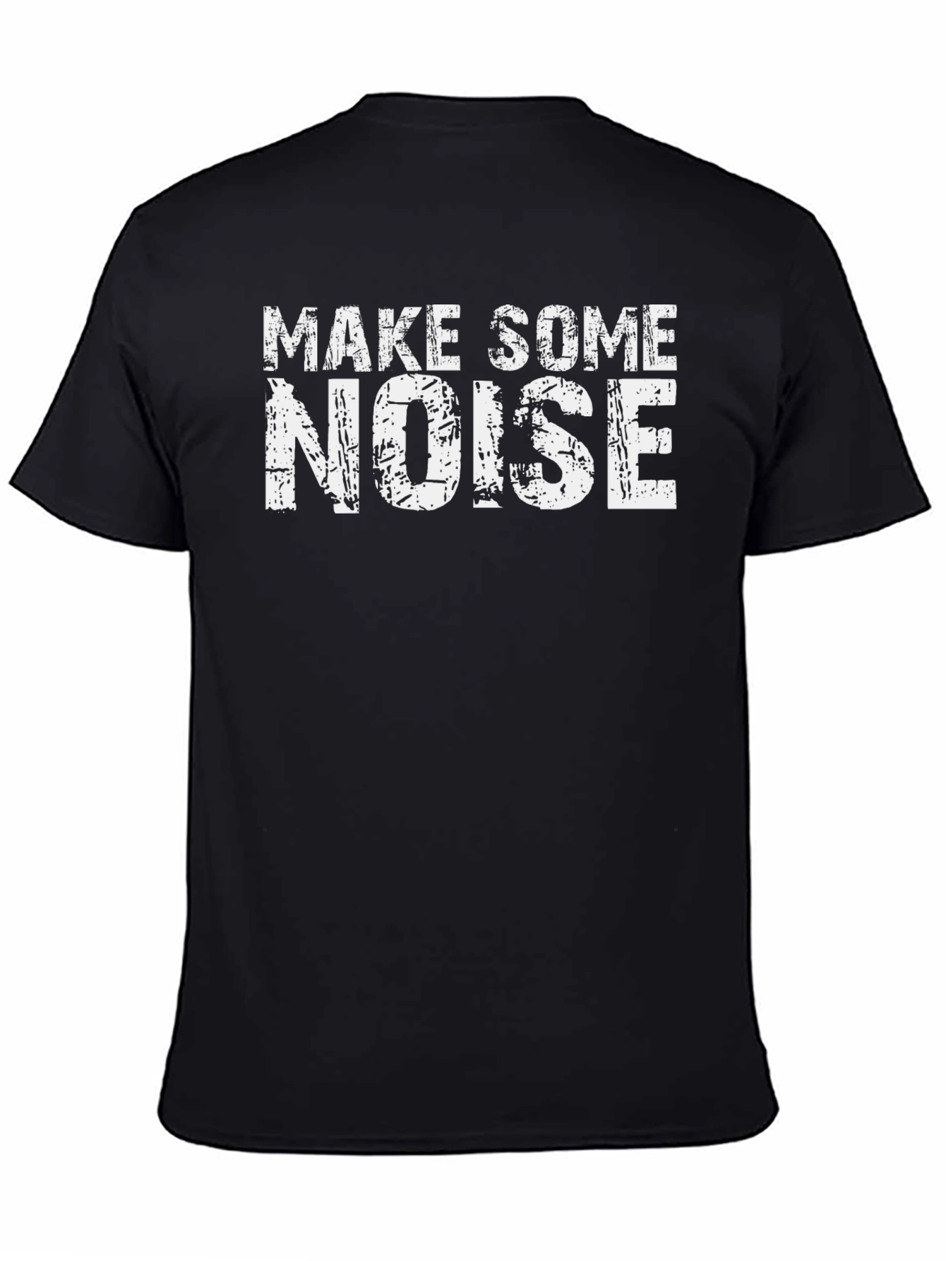 Make Some Noise Black Graphic Tee