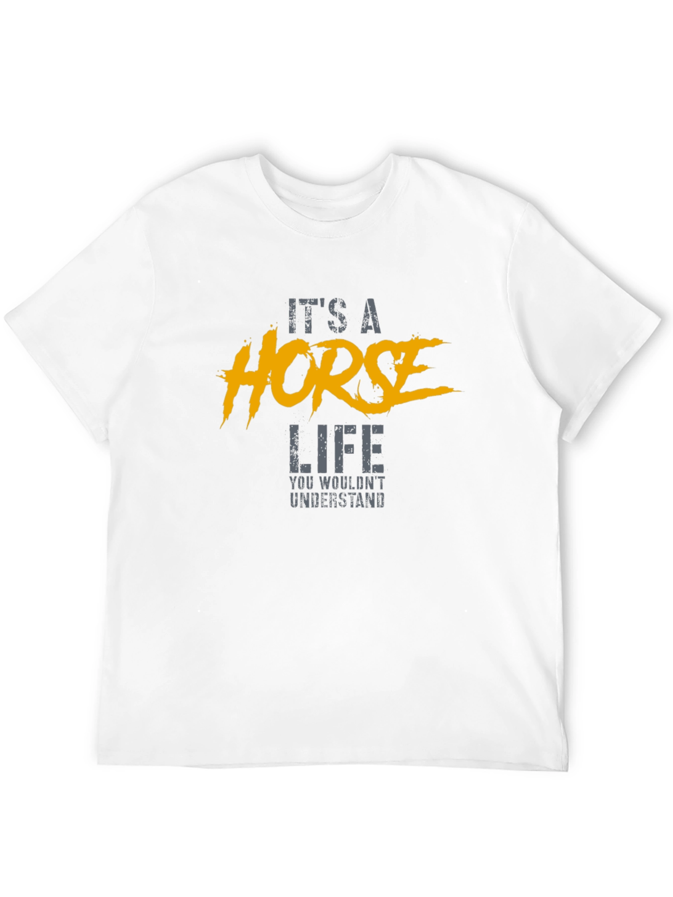 Its A Horse Life Black T-Shirt