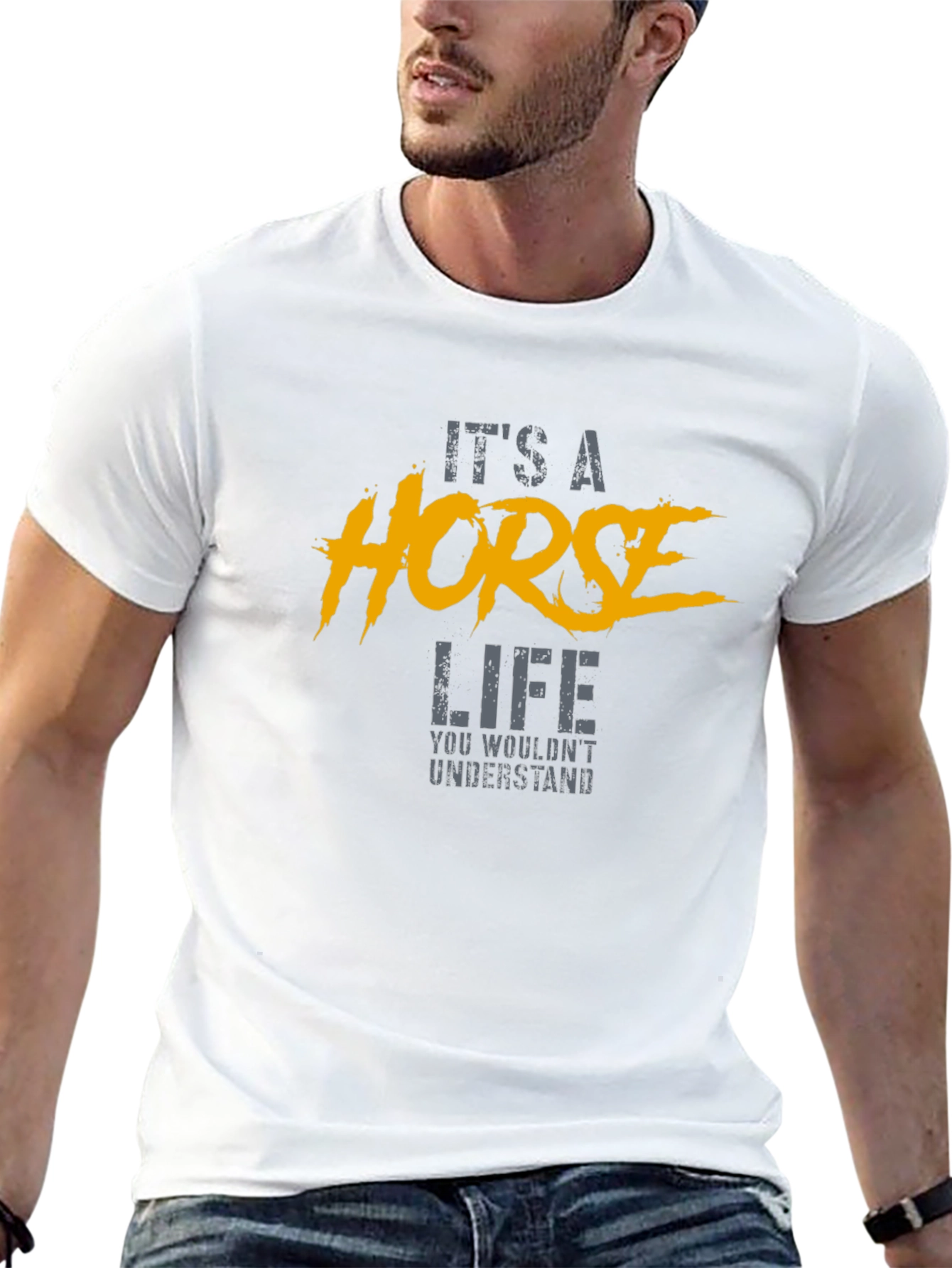 Its A Horse Life Black T-Shirt