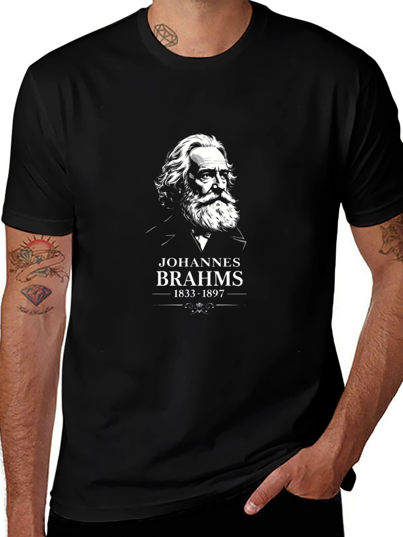 Johannes Brahms T-Shirt - Classical Music Composer Tee