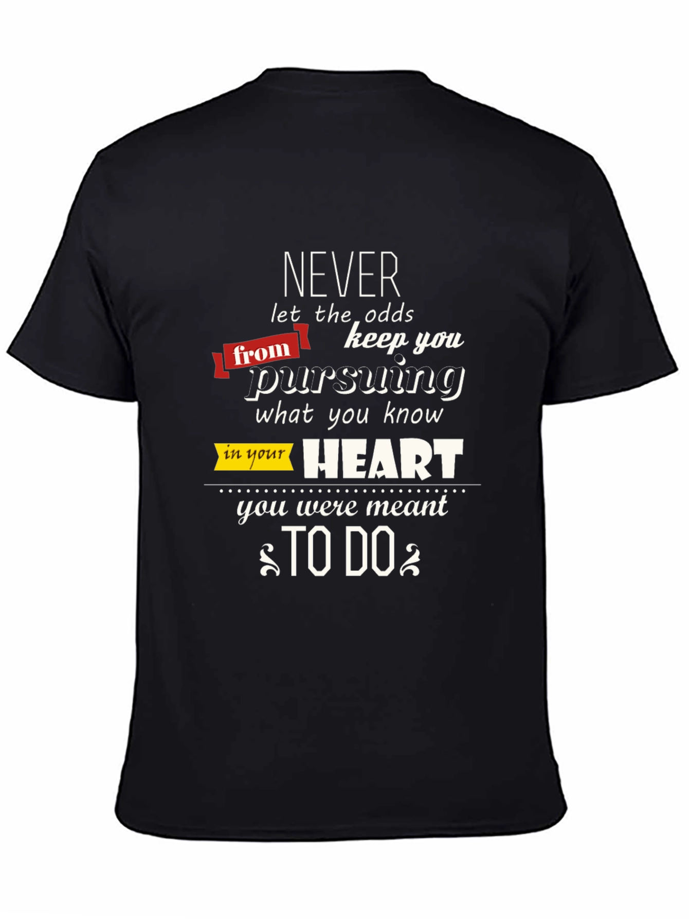 Motivational Graphic T-Shirt: Never Give Up
