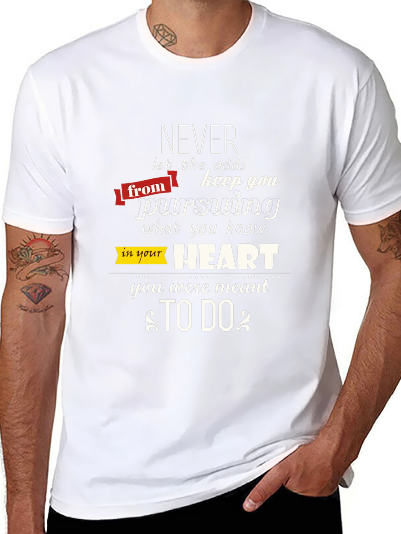 Motivational Graphic T-Shirt: Never Give Up