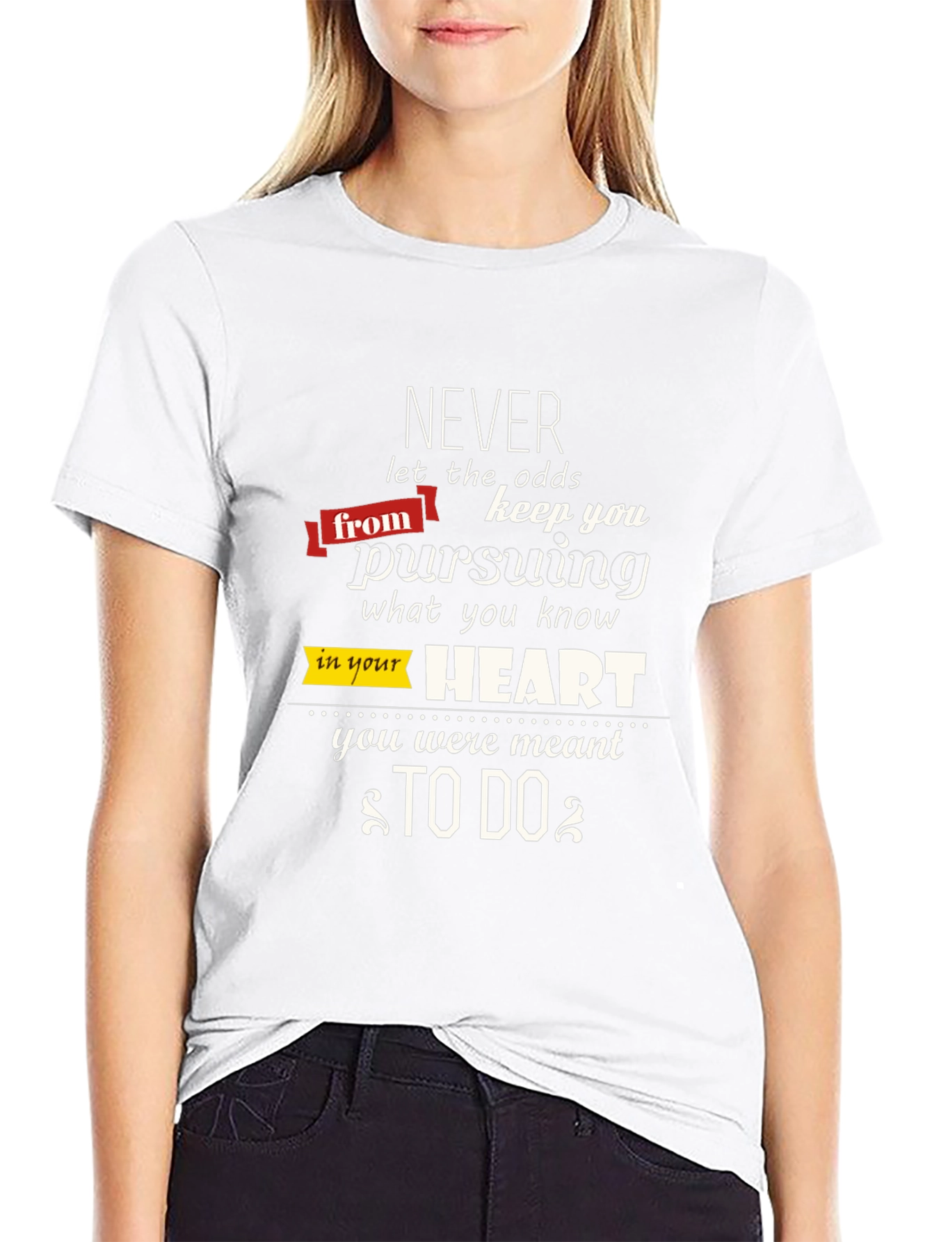 Motivational Graphic T-Shirt: Never Give Up