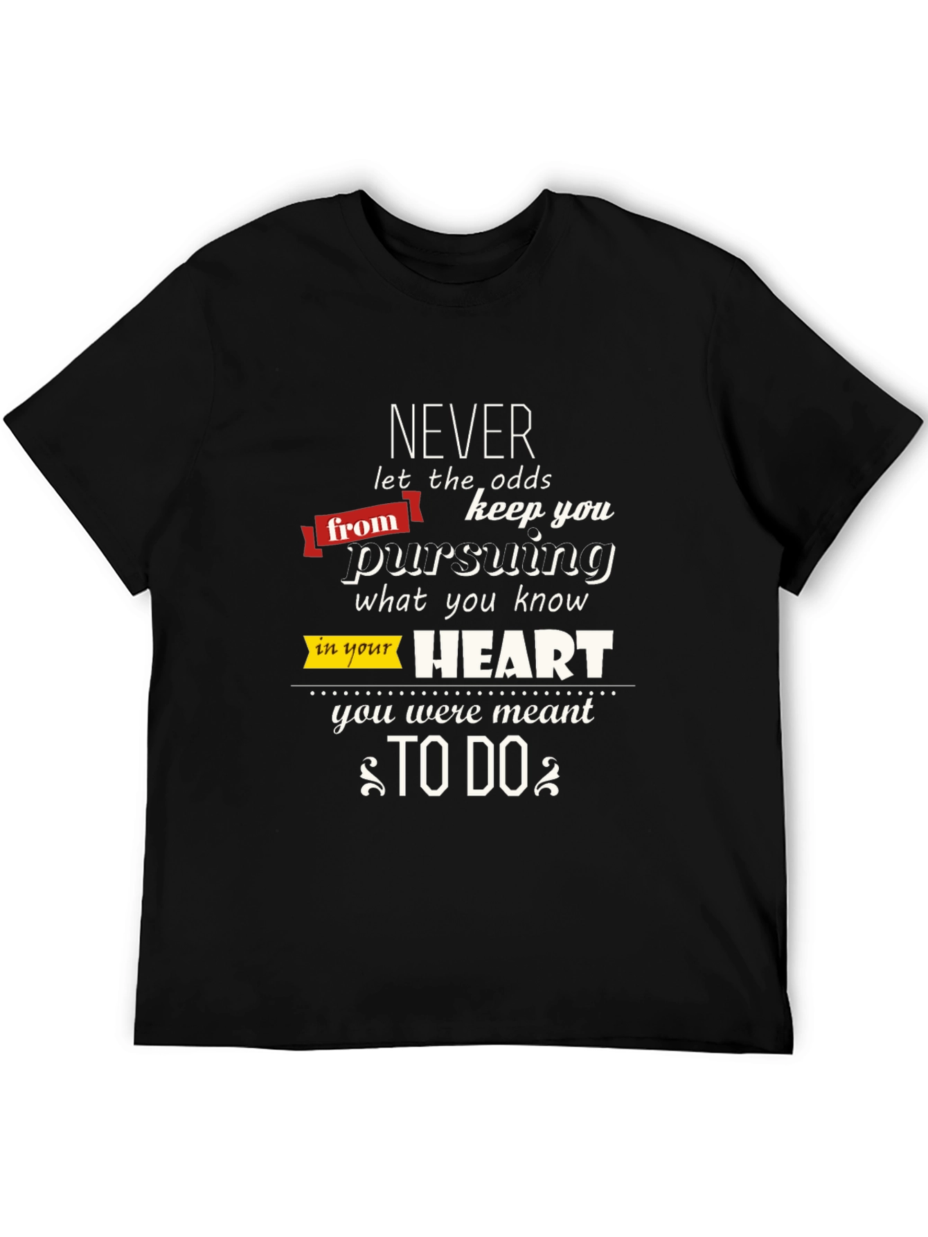 Motivational Graphic T-Shirt: Never Give Up
