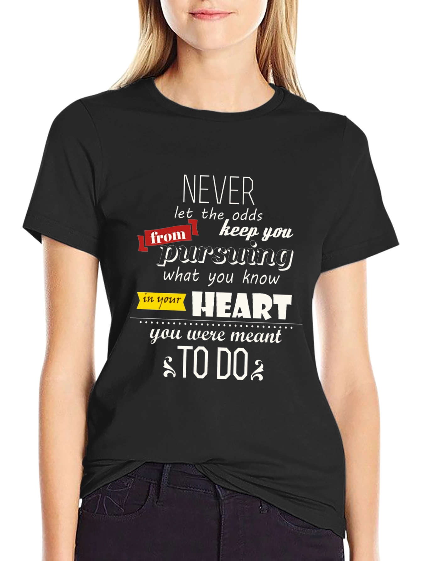Motivational Graphic T-Shirt: Never Give Up