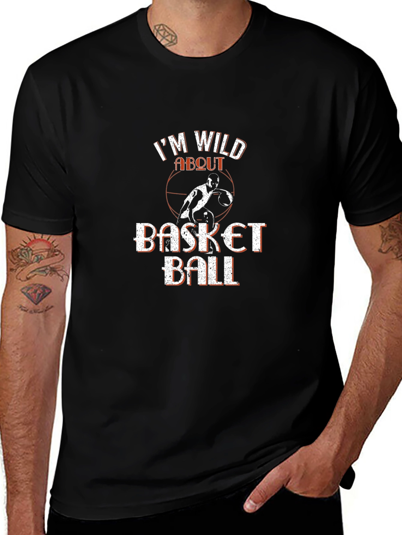Im Wild About Basketball Graphic T-Shirt