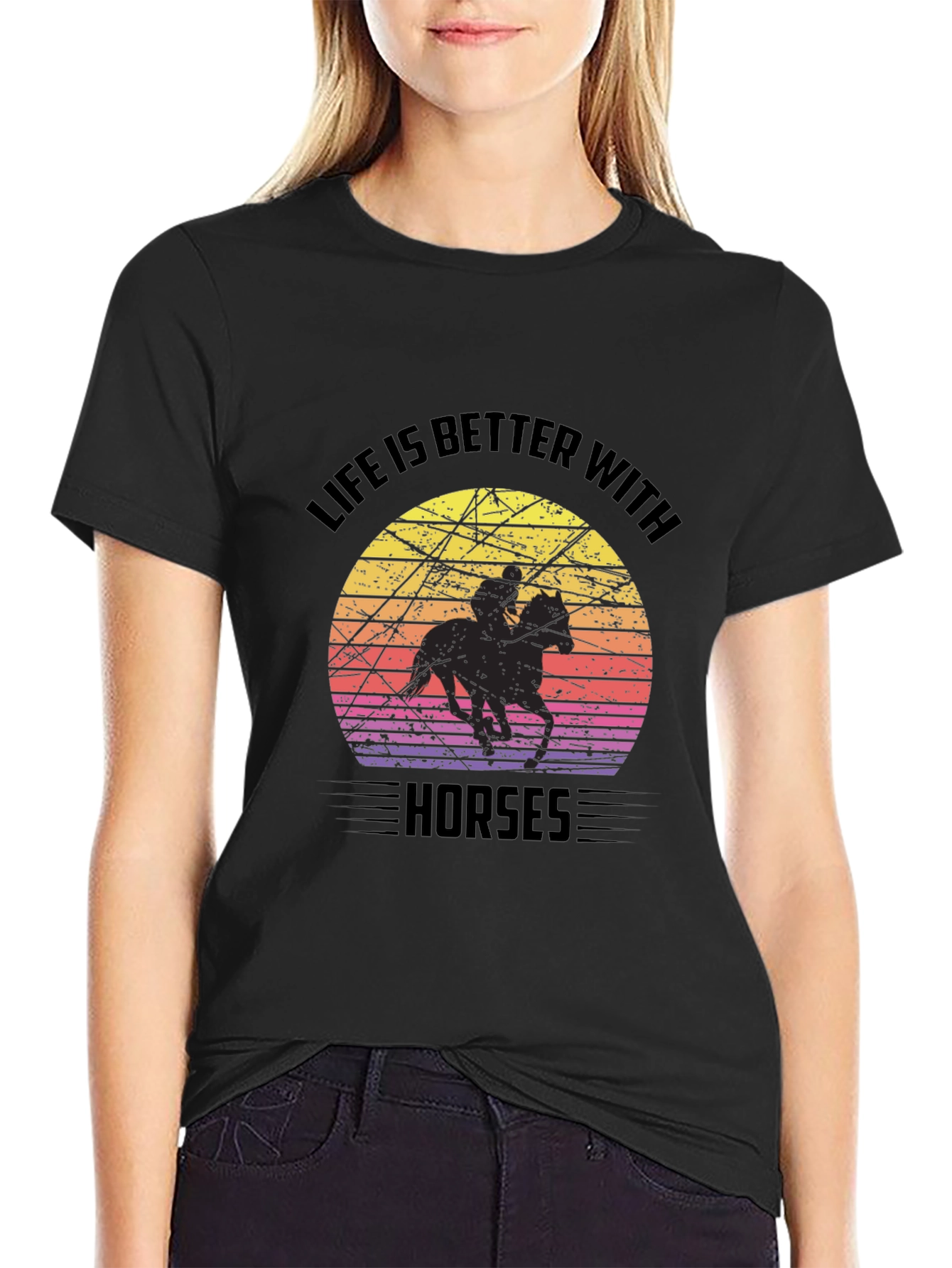 Life is Better with Horses Graphic Tee