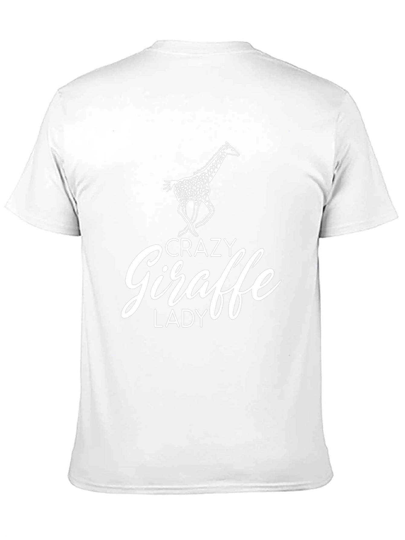 Crazy Giraffe Lady Black T-Shirt