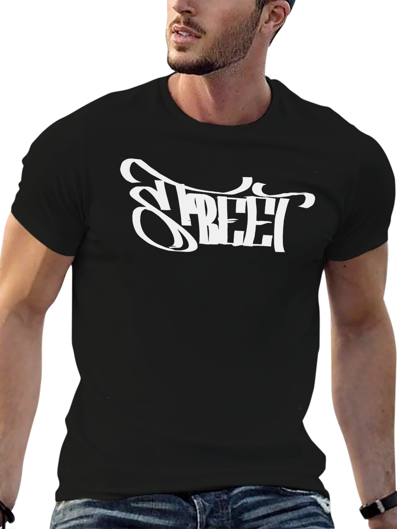 Street Style Black T-Shirt