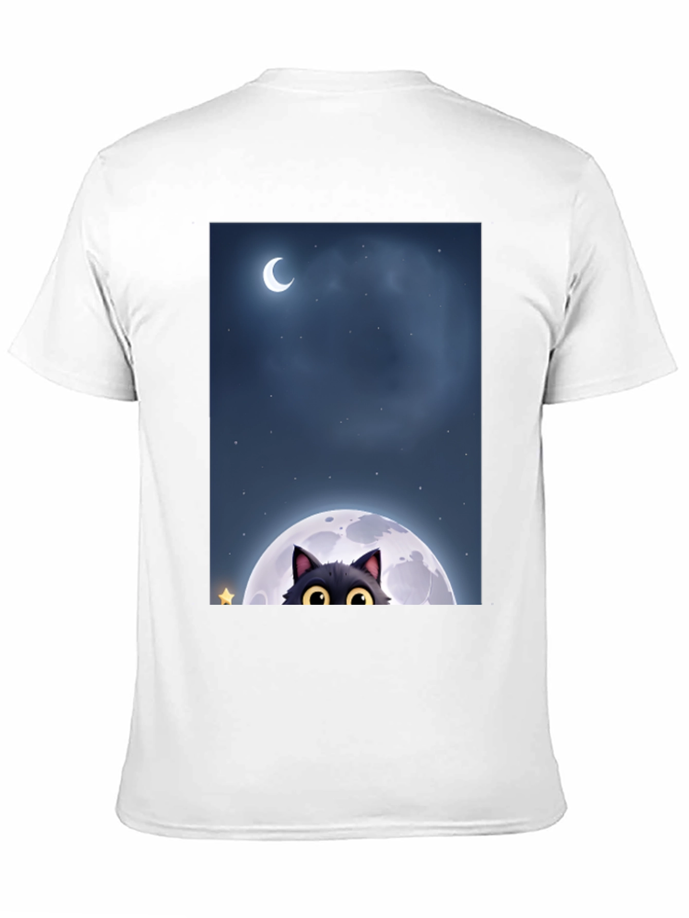 Black Cat Moon Graphic Tee