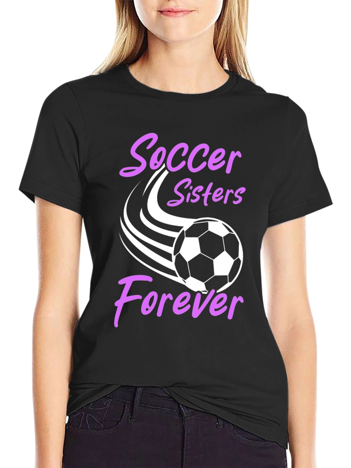 Soccer Sisters Forever Graphic T-Shirt