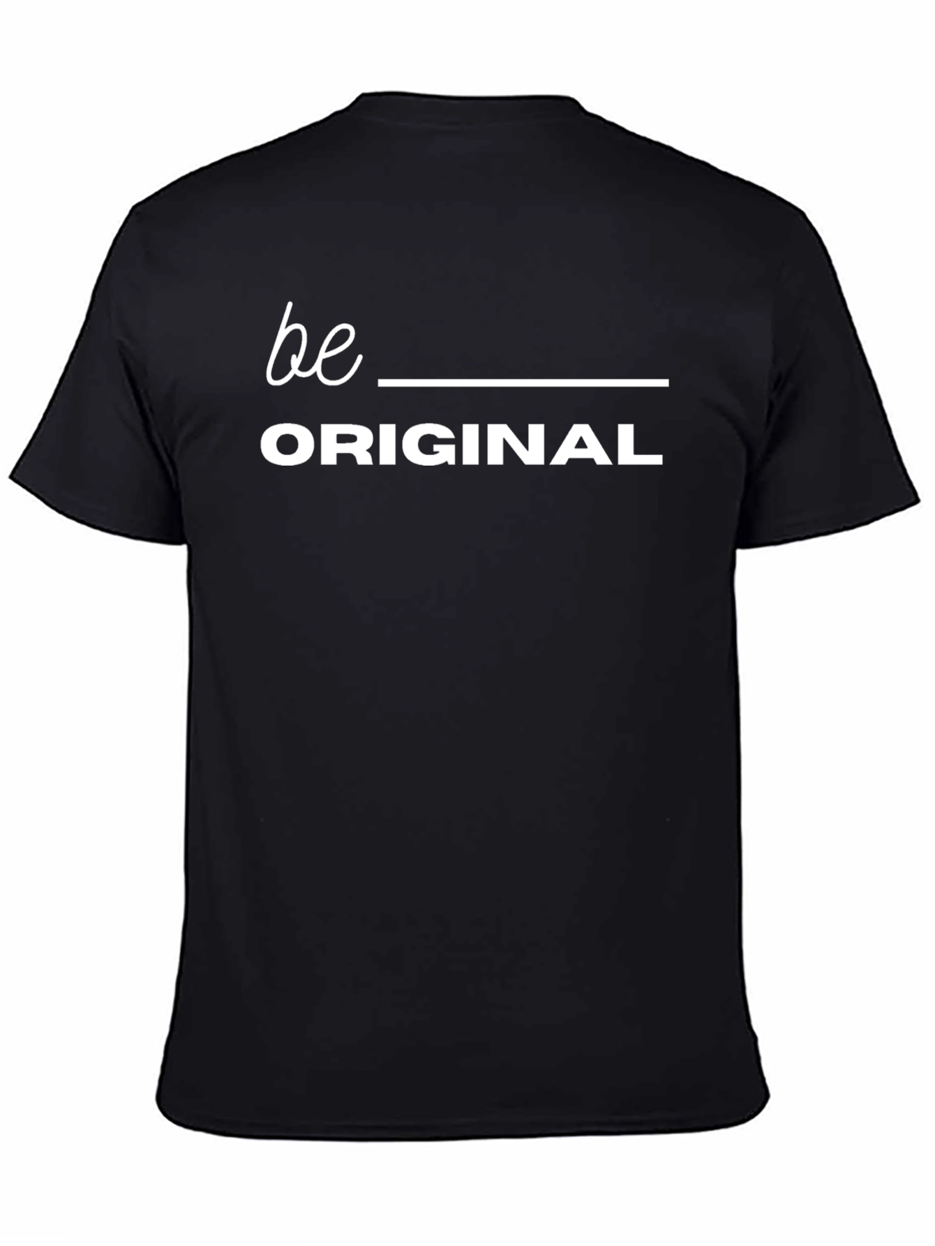 Be Original Black Graphic Tee