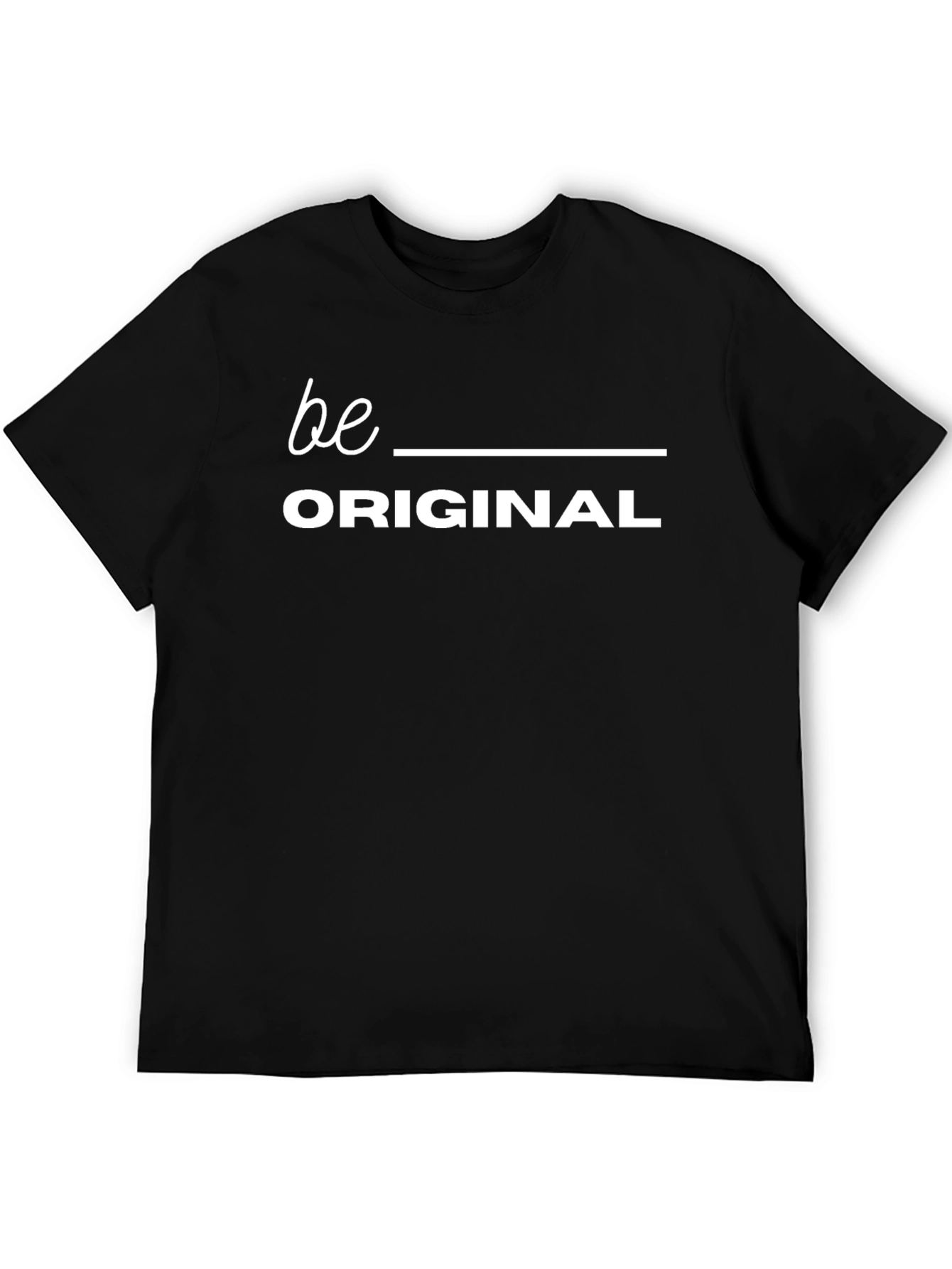 Be Original Black Graphic Tee